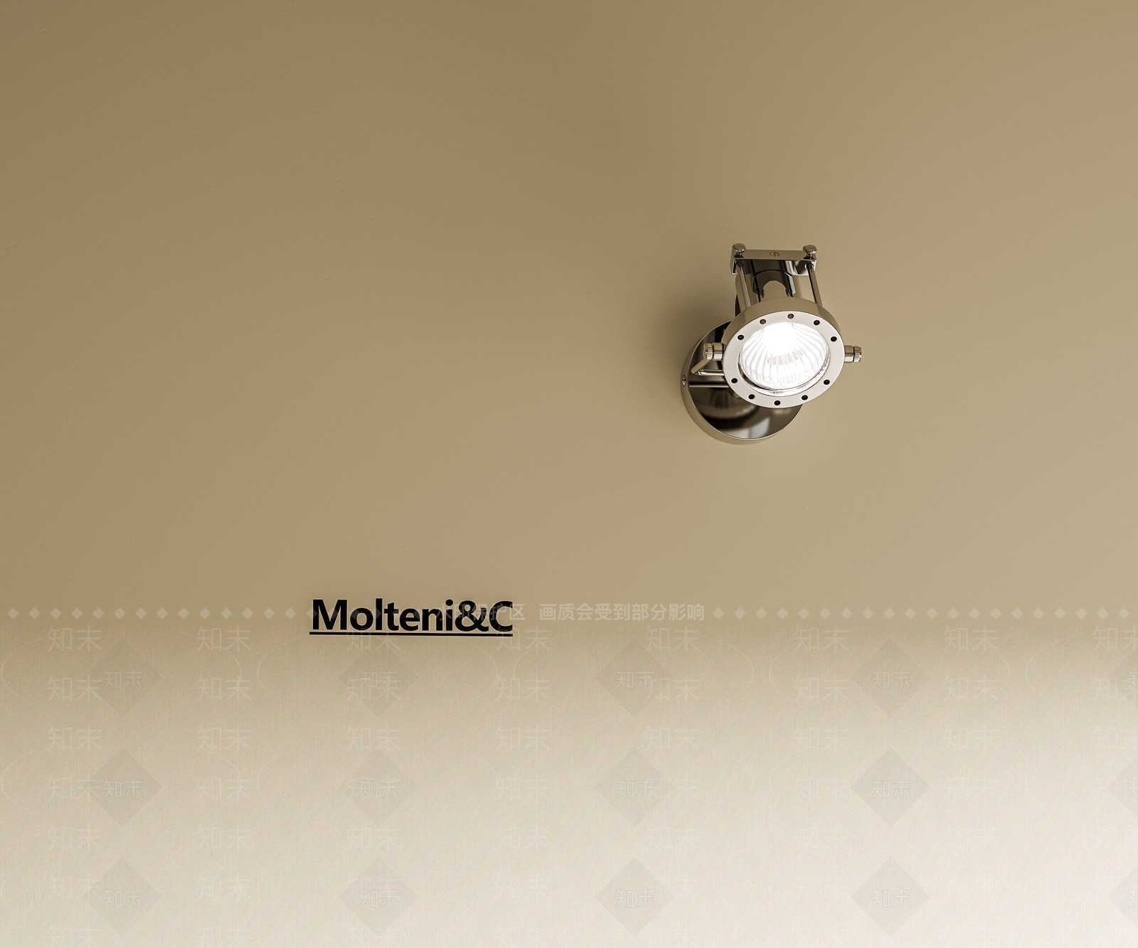 现代工业壁灯3D模型下载【ID:1194558705】