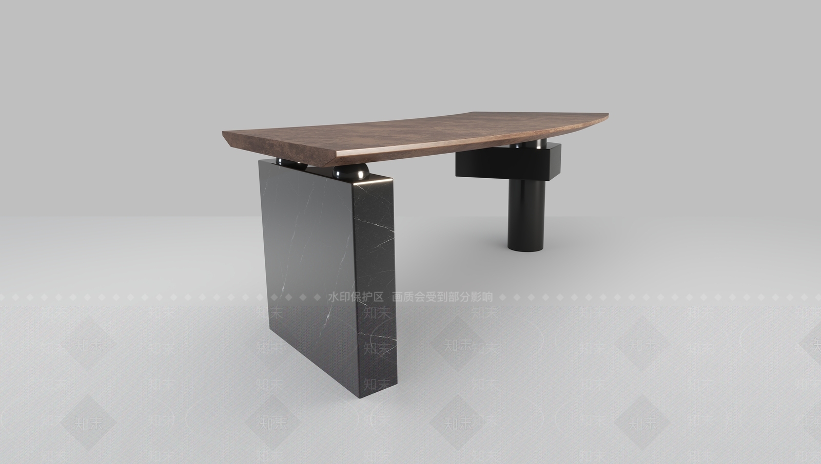 现代办公桌3D模型下载【ID:1194559779】