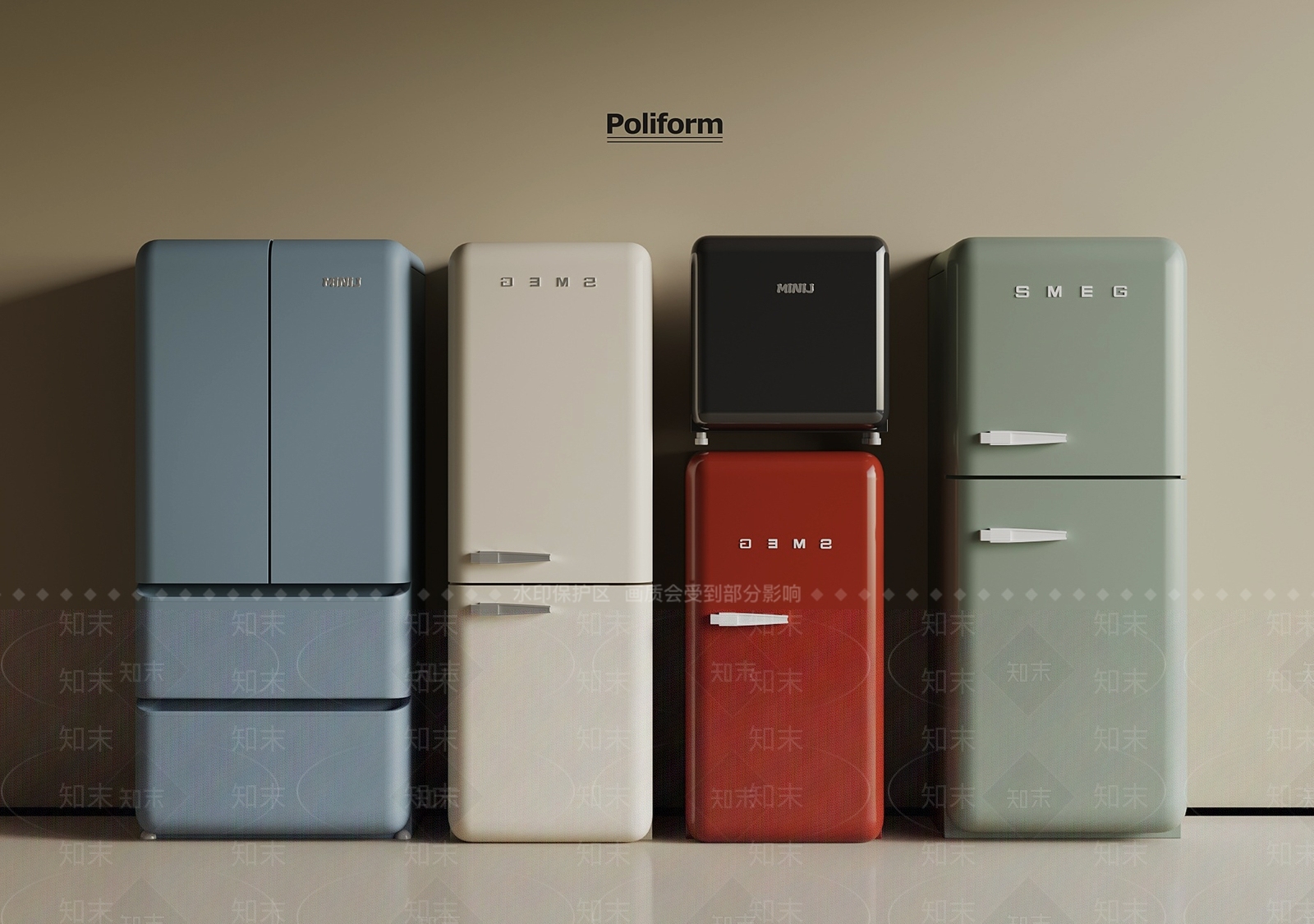 冰箱SU模型下载【ID:1194561255】