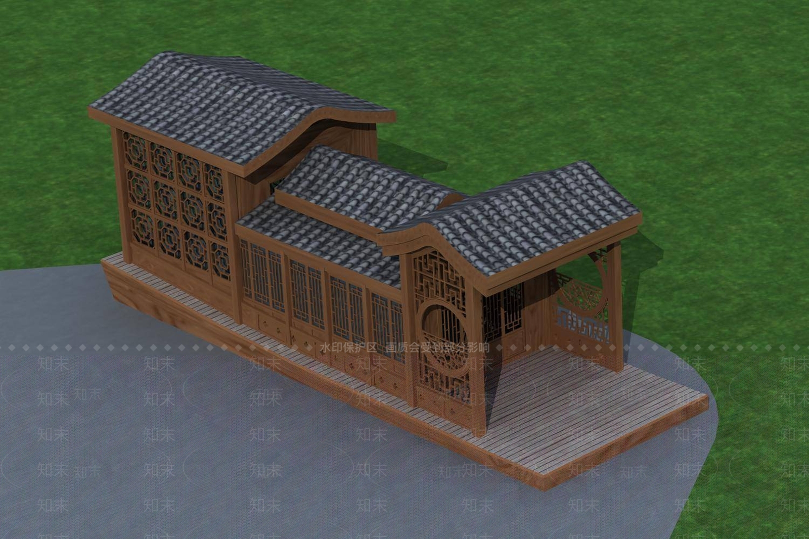 中式博古架3D模型下载【ID:1194564178】