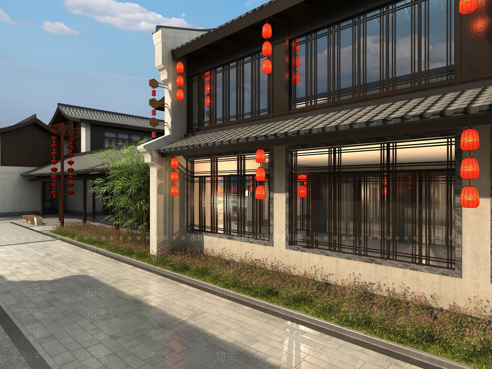 中式中古古建3D模型下载【ID:1194565349】