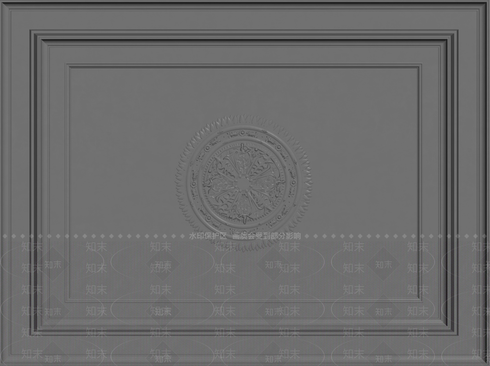 法式欧式吊顶SU模型下载【ID:1194566702】