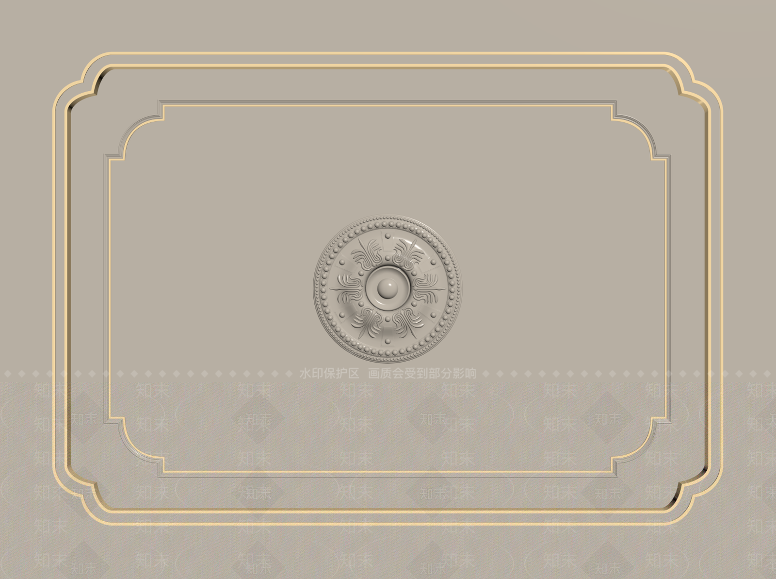 法式欧式吊顶SU模型下载【ID:1194566739】