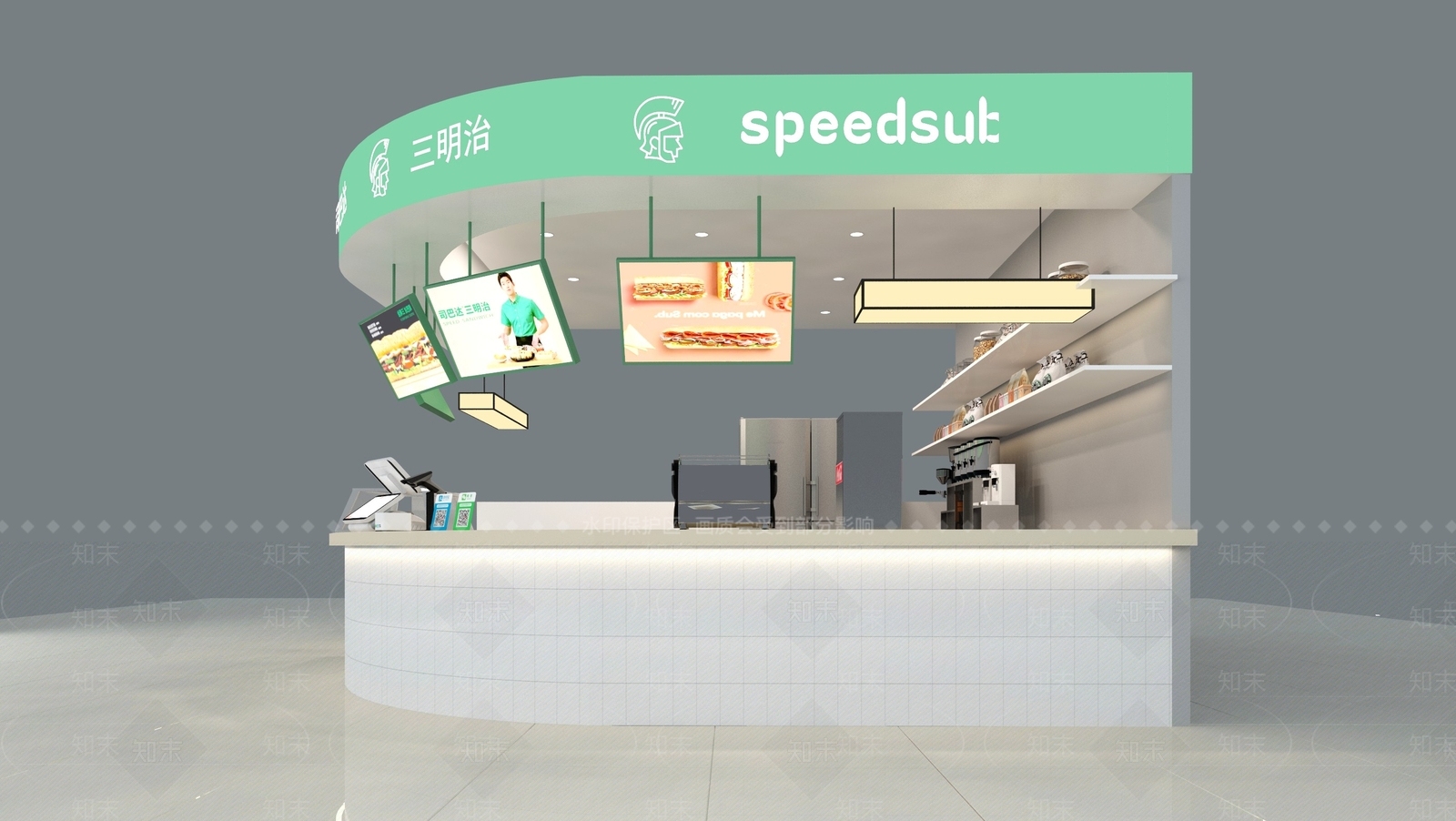 现代其他餐饮空间3D模型下载【ID:1194567213】