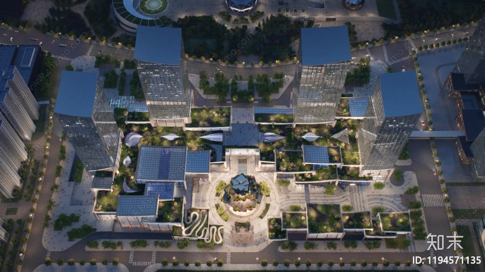 现代商业综合体建筑下载【ID:1194571135】