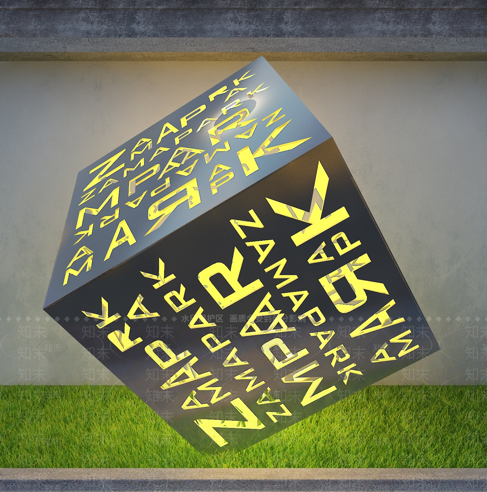 现代景观雕塑3D模型下载【ID:1194573732】