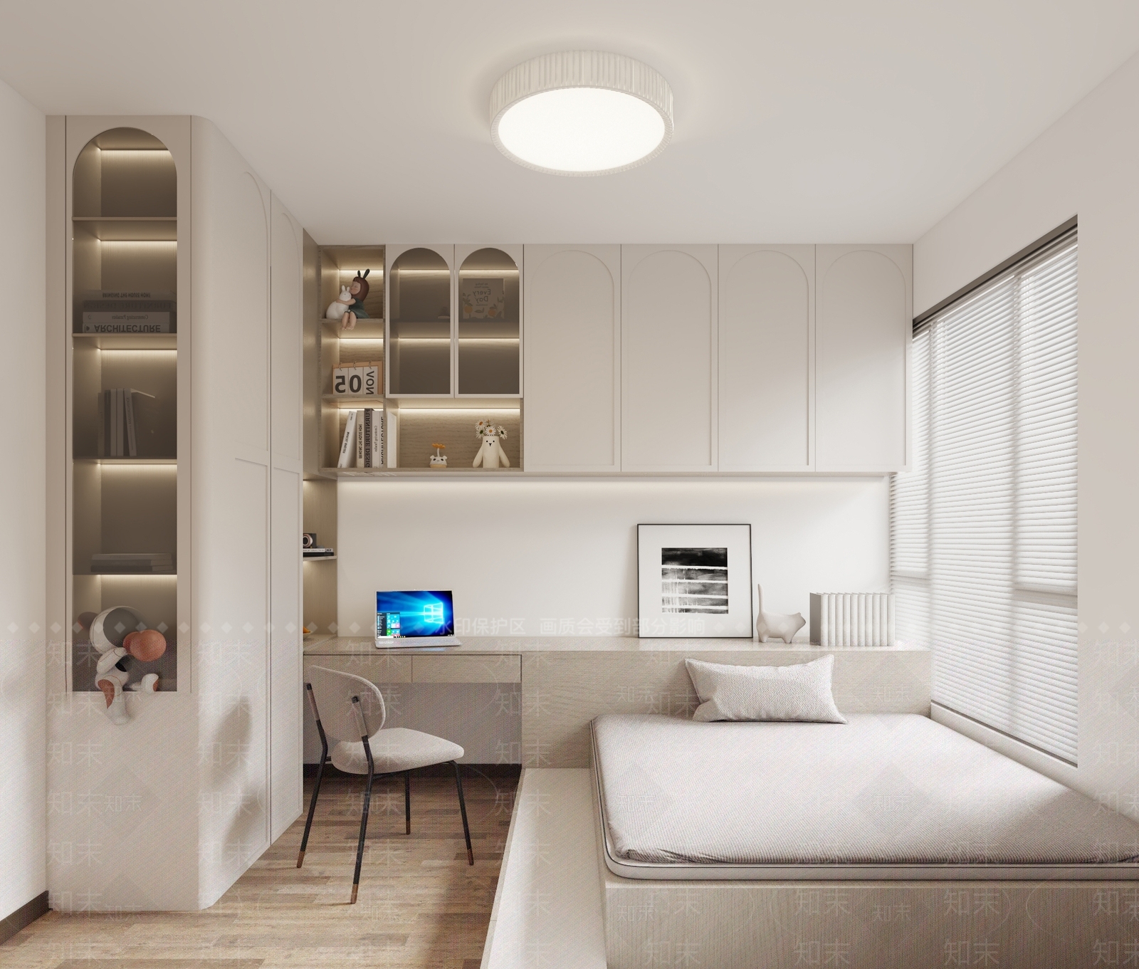 现代男孩房3D模型下载【ID:1194574961】