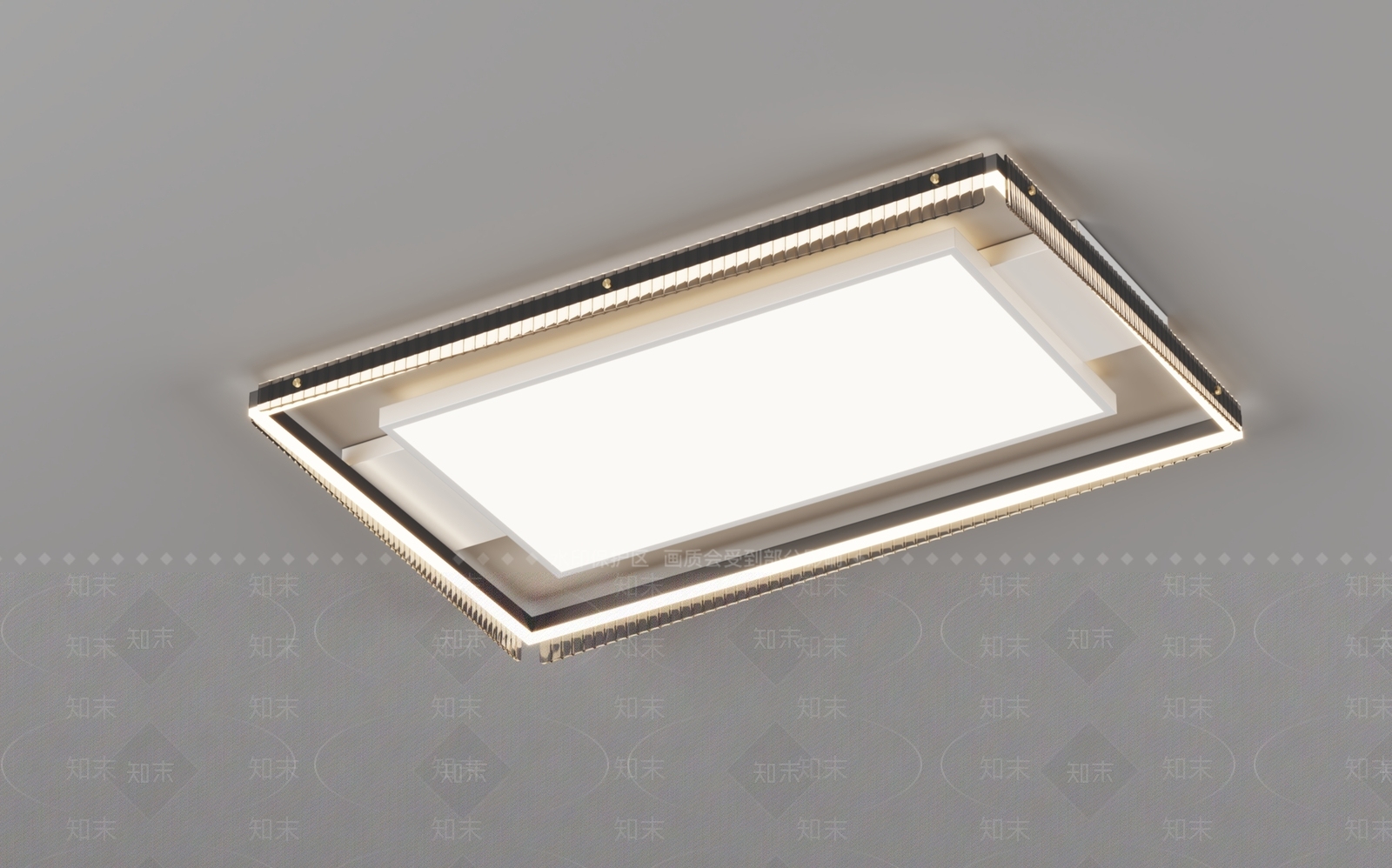 客厅吸顶灯3D模型下载【ID:1194579900】