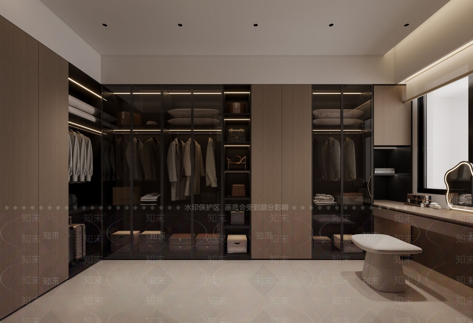 现代意式衣帽间3D模型下载【ID:1194589544】