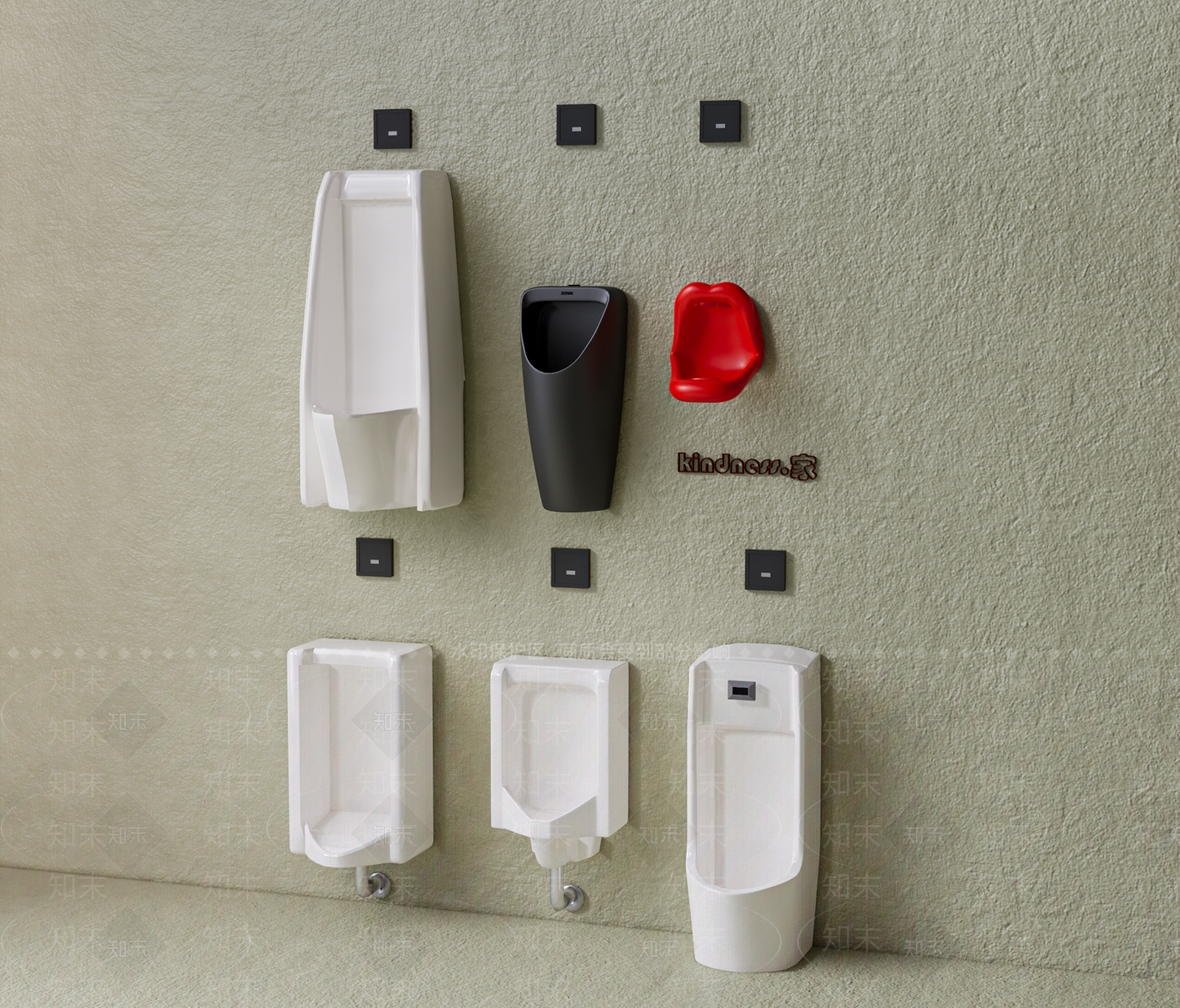 小便斗SU模型下载【ID:1194582915】