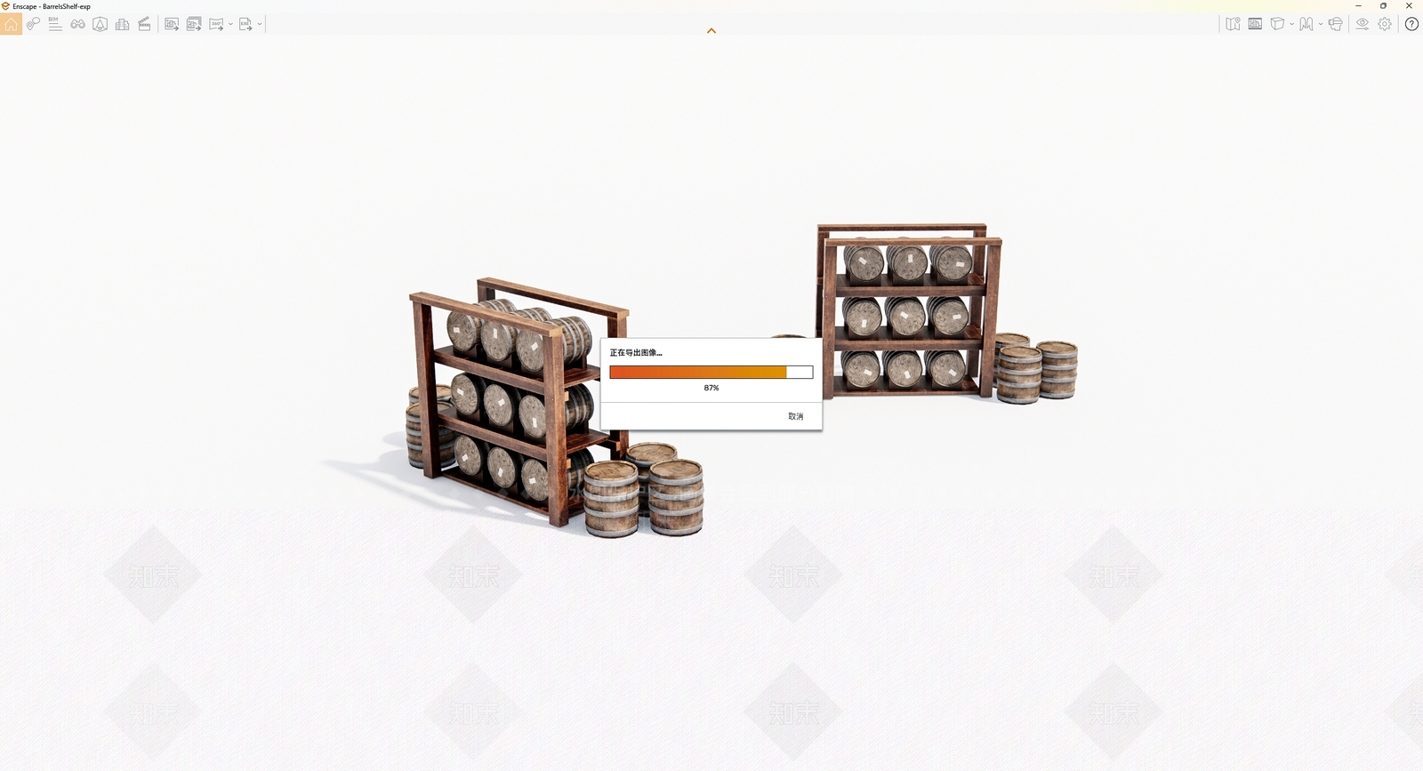 现代其他架子SU模型下载【ID:1194583409】