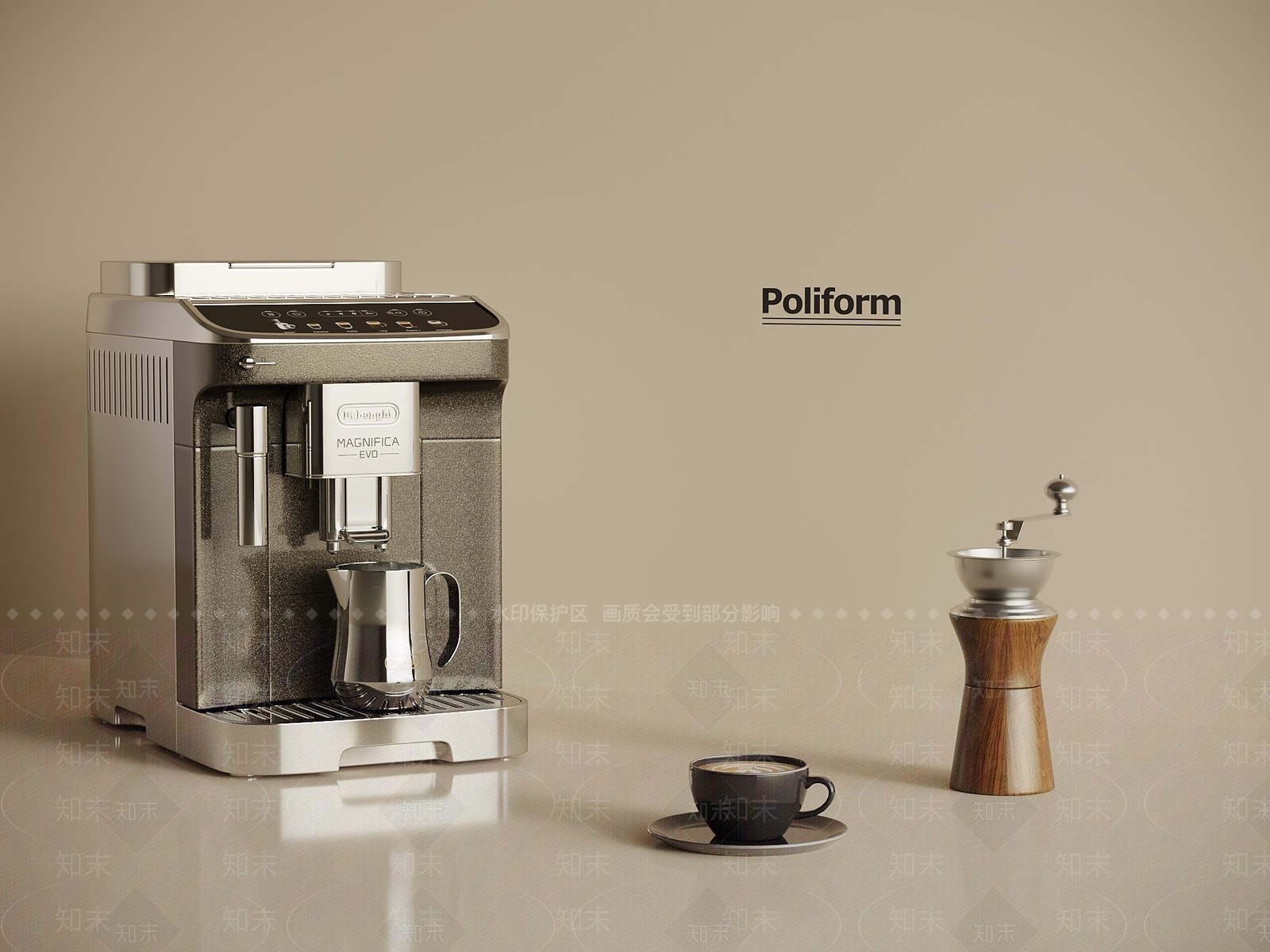 咖啡机3D模型下载【ID:1194585515】