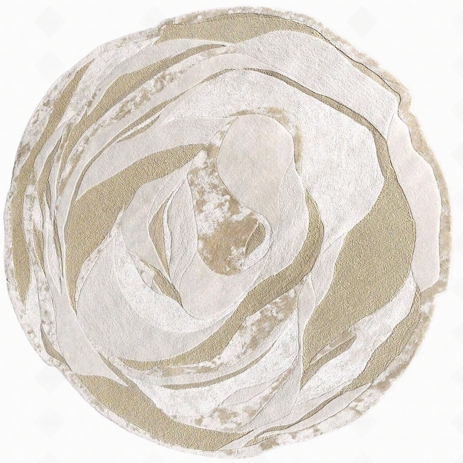 现代新中式圆形地毯贴图下载【ID:1194636395】