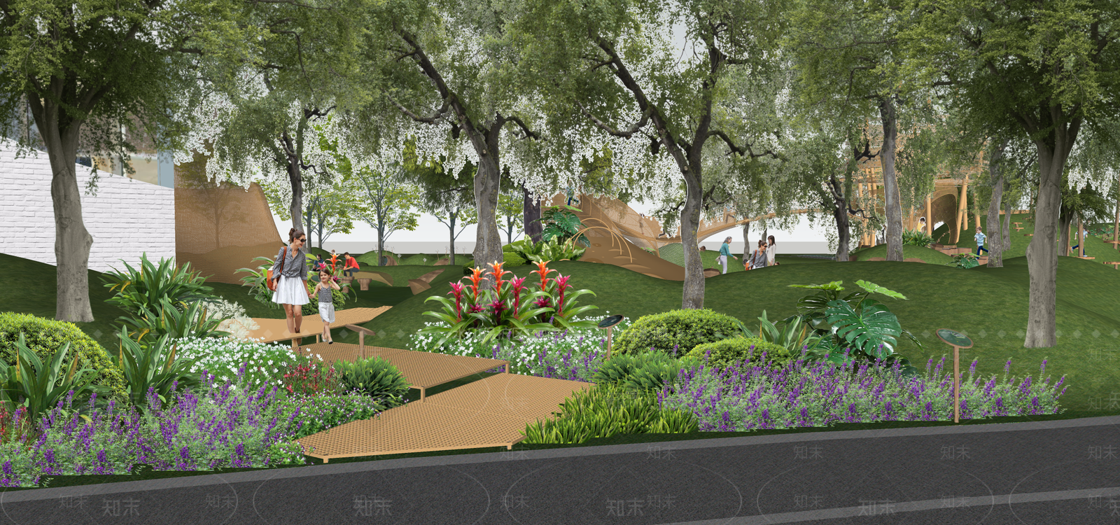 现代儿童游乐区SU模型下载【ID:1194588254】