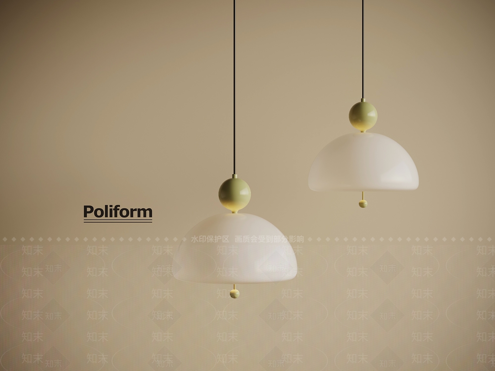 法式奶油餐厅吊灯3D模型下载【ID:1194591872】