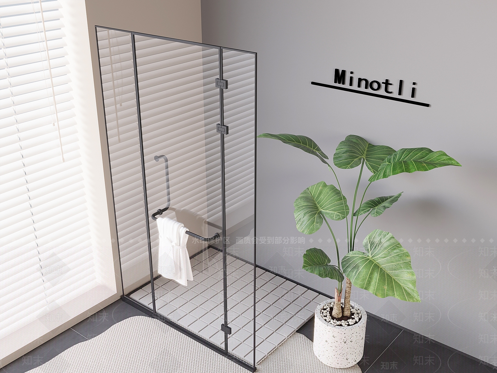 淋浴房3D模型下载【ID:1194593045】