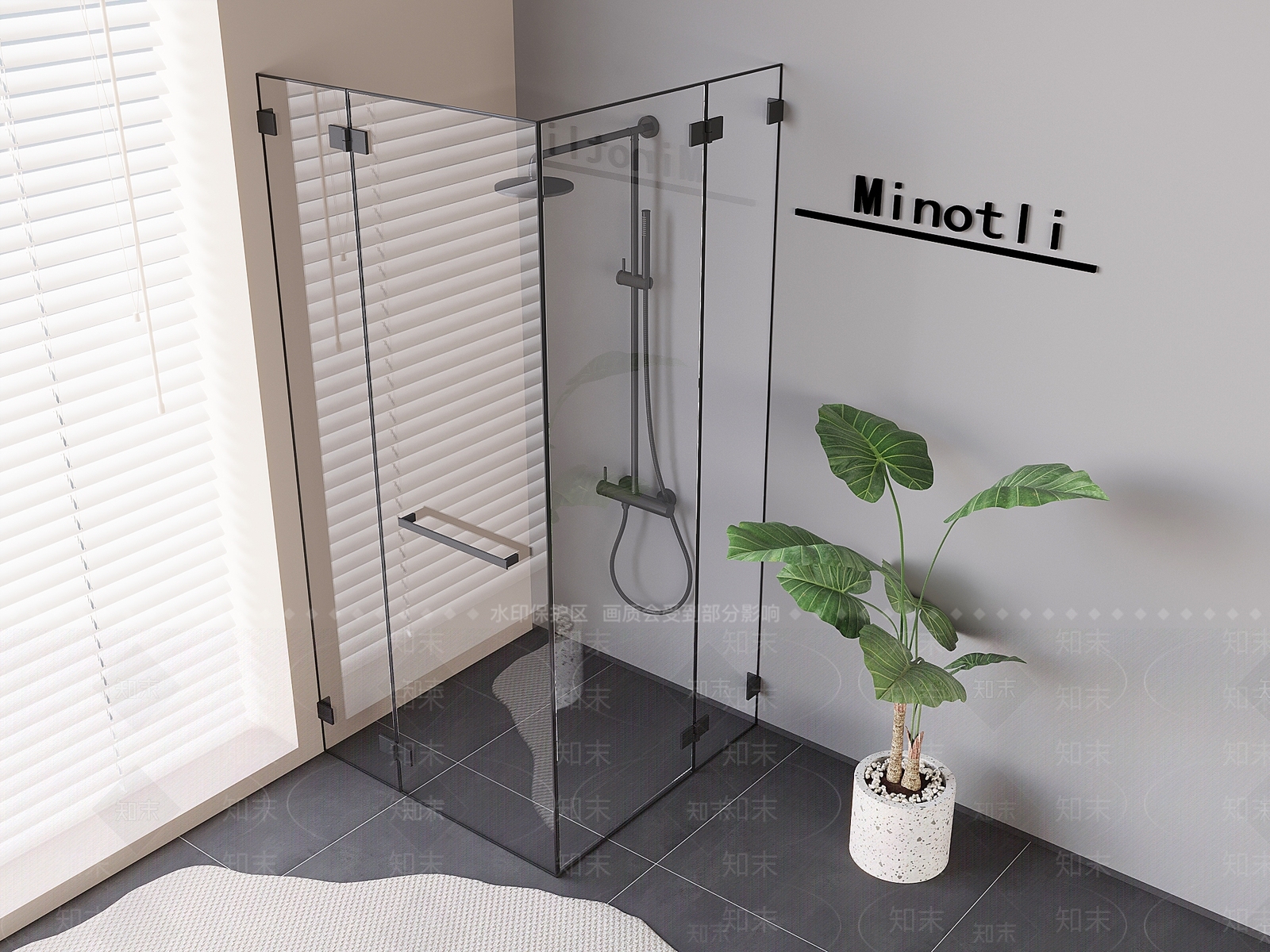 淋浴房3D模型下载【ID:1194593790】
