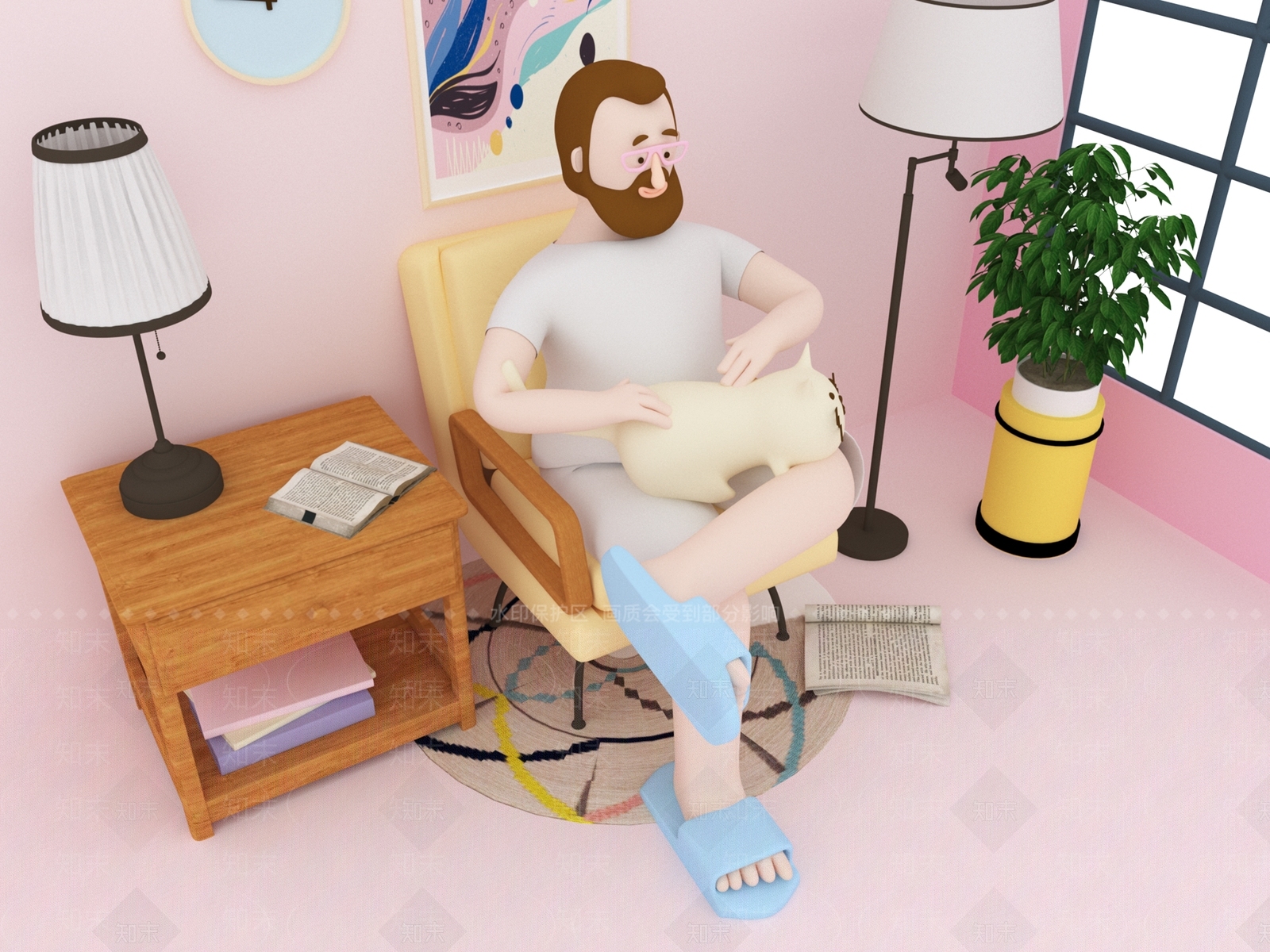 虚拟人物3D模型下载【ID:1194594399】