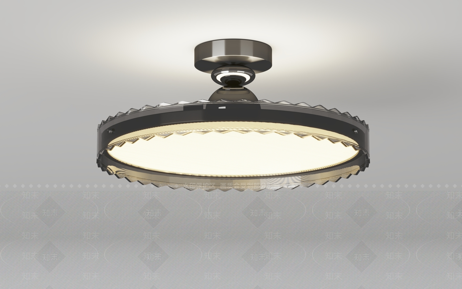 现代意式卧室吸顶灯3D模型下载【ID:1194595588】