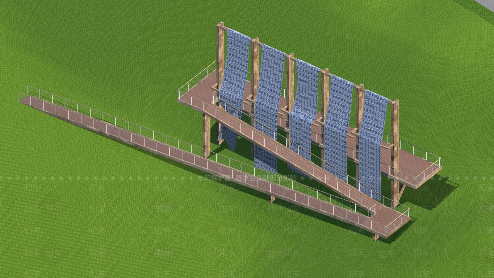 现代新中式其他景观小建筑SU模型下载【ID:1194599606】