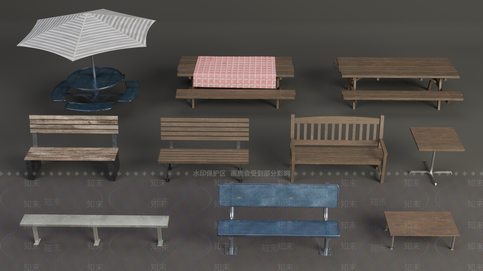 复古其他户外家具SU模型下载【ID:1194600099】