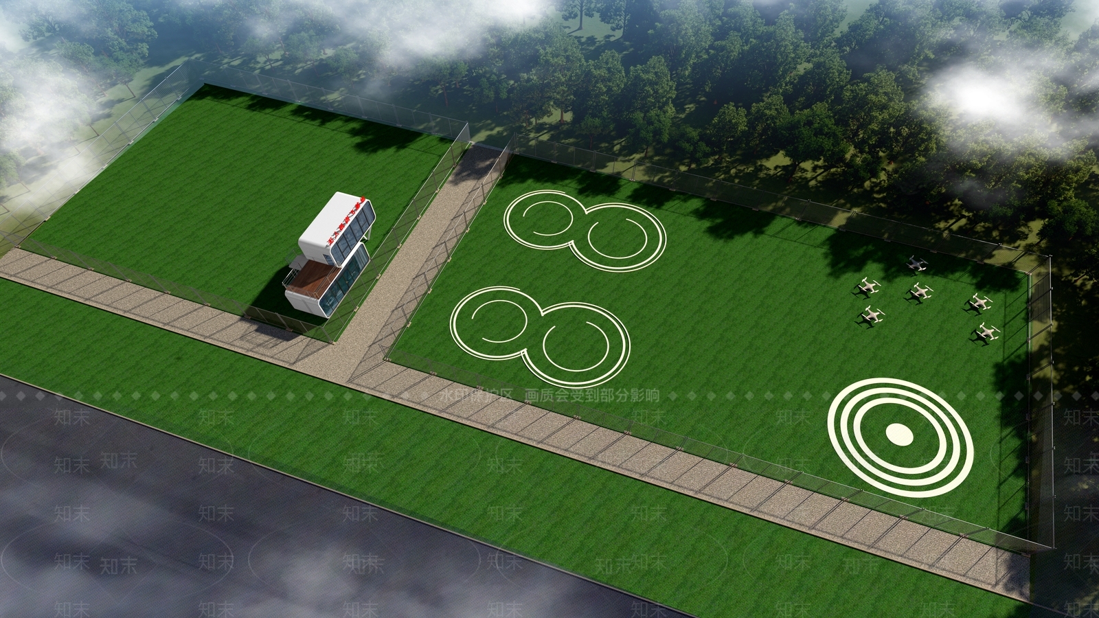 现代鸟瞰规划3D模型下载【ID:1194600820】