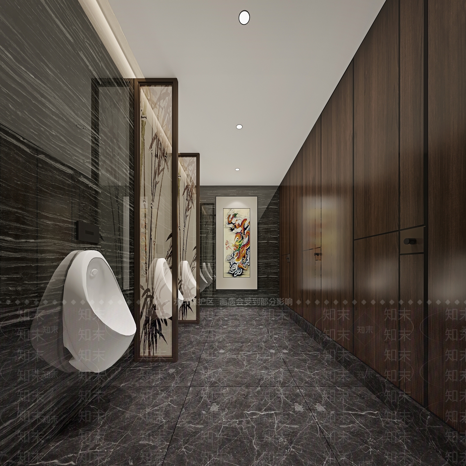 中式公共卫生间3D模型下载【ID:1194600704】