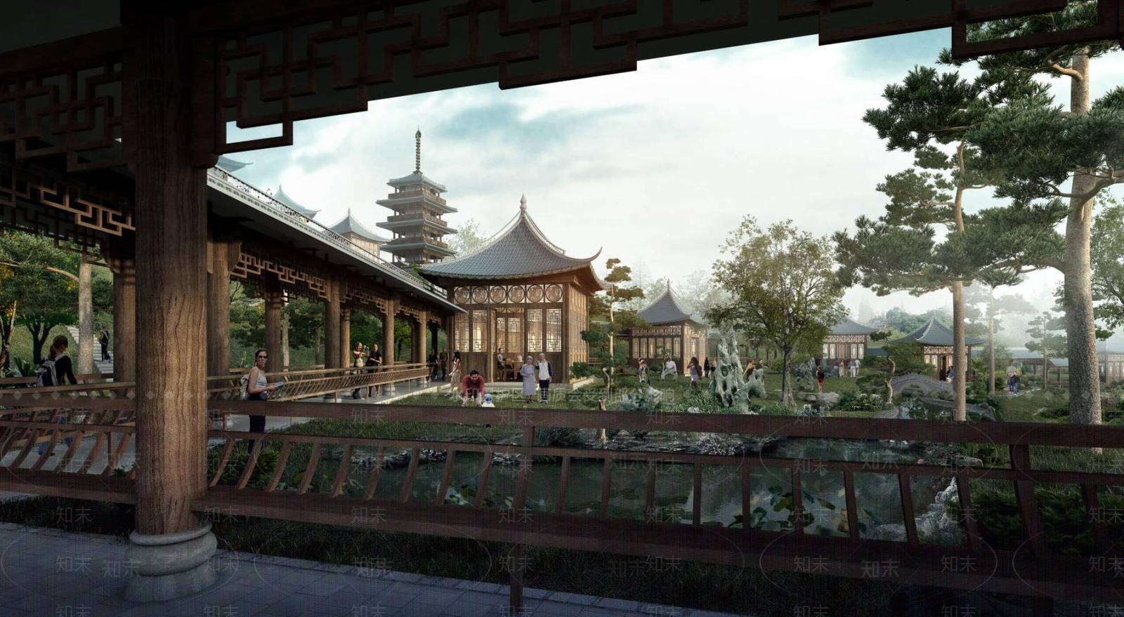 中式古建3D模型下载【ID:1194601797】