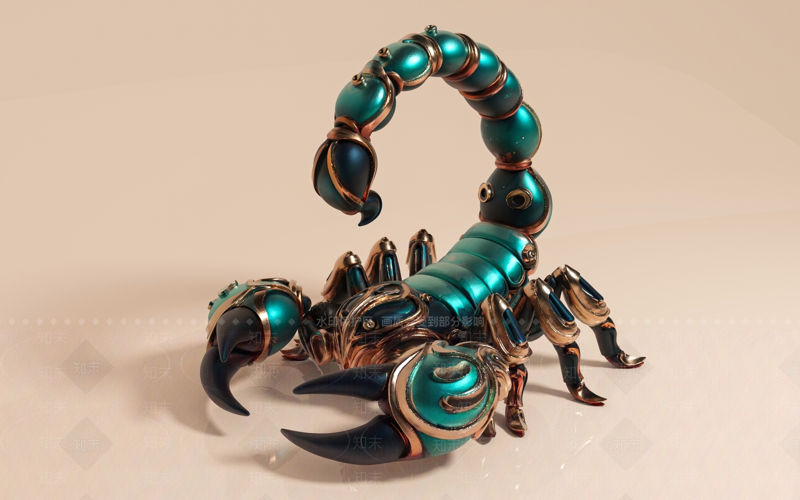 爬行类动物3D模型下载【ID:1194602125】