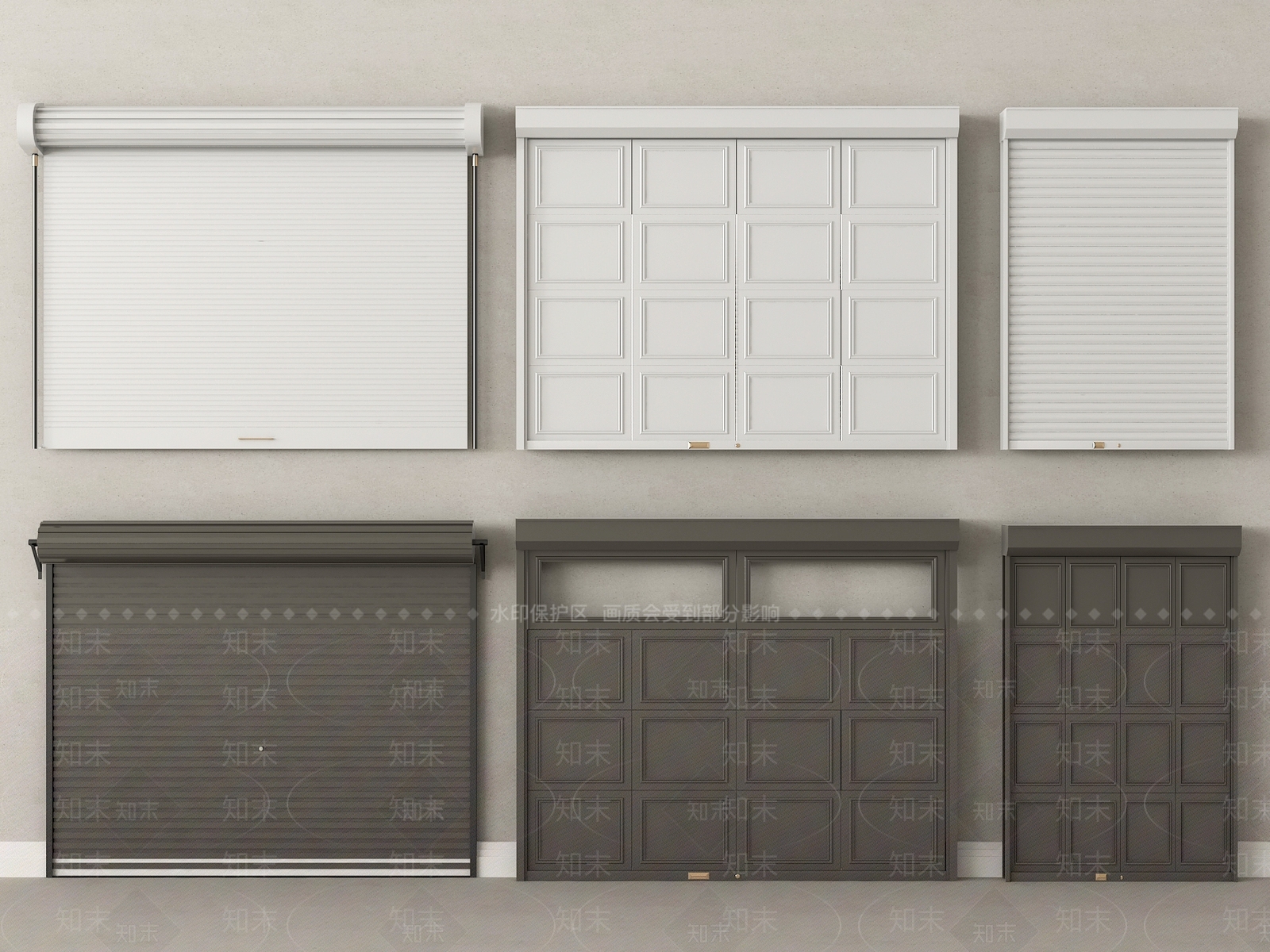 现代卷帘门SU模型下载【ID:1194607768】