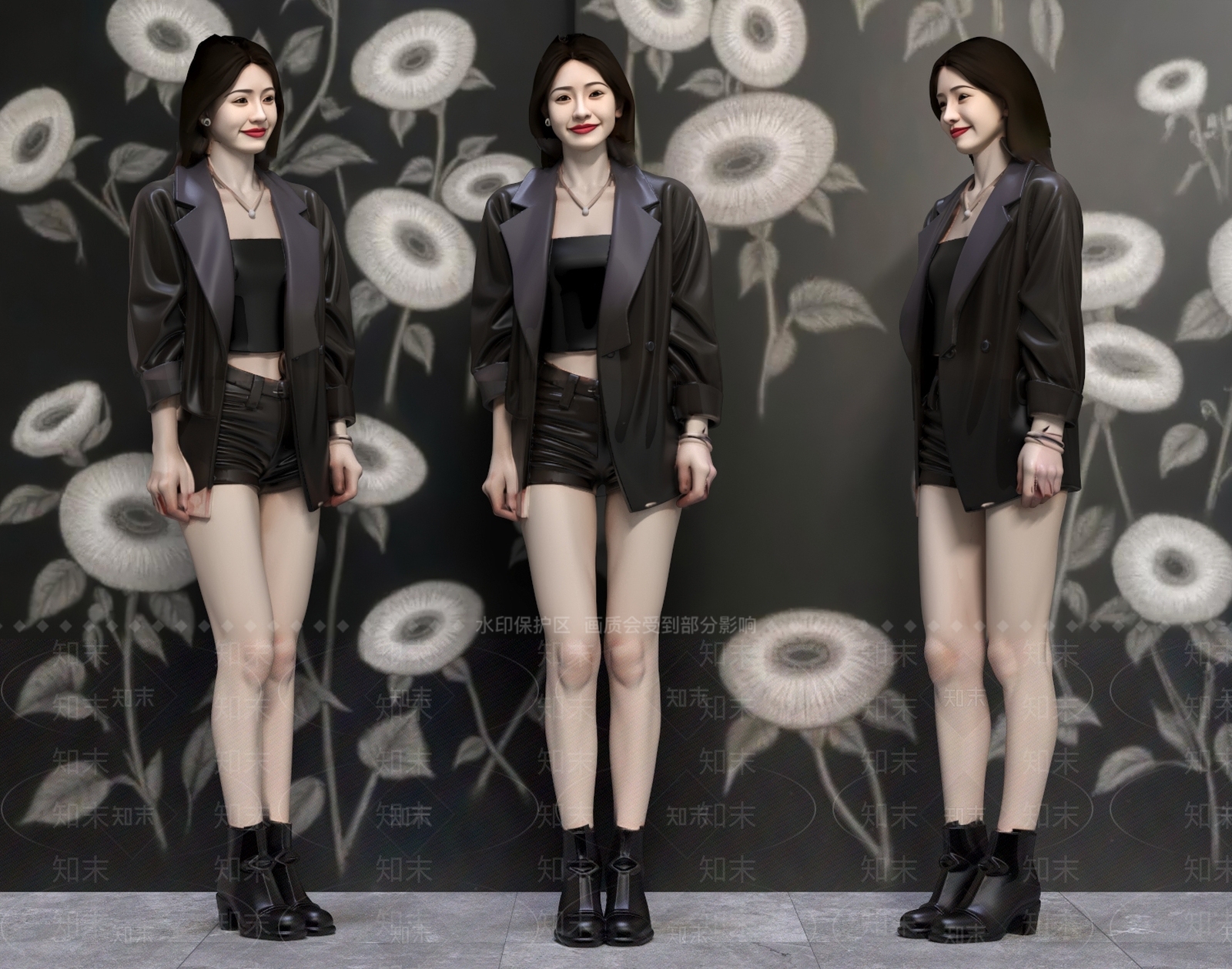 女人3D模型下载【ID:1194620782】