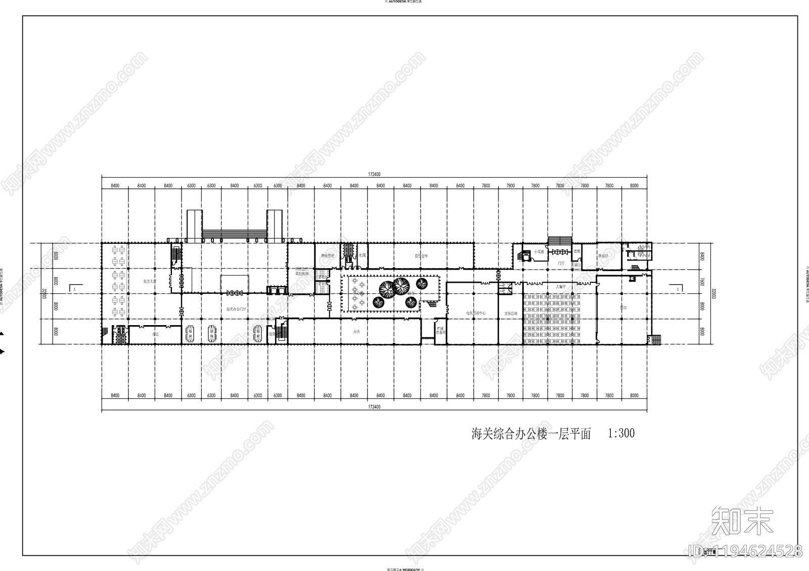 建筑平面布置图施工图下载【ID:1194624528】