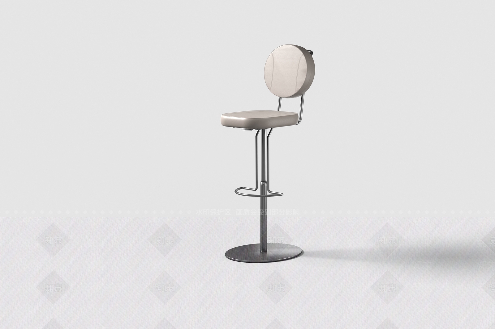 现代意式吧椅3D模型下载【ID:1194625999】