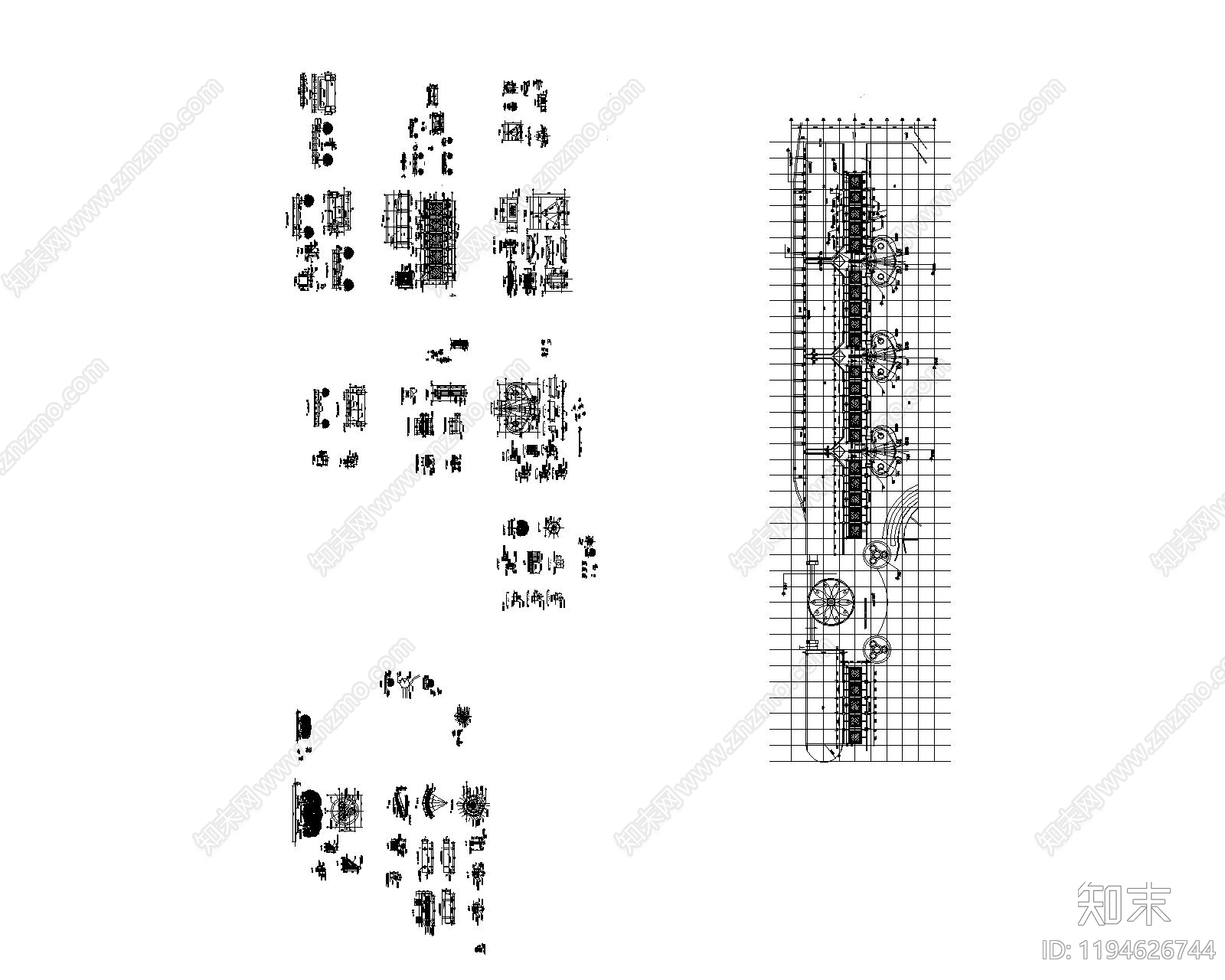 现代广场cad施工图下载【ID:1194626744】