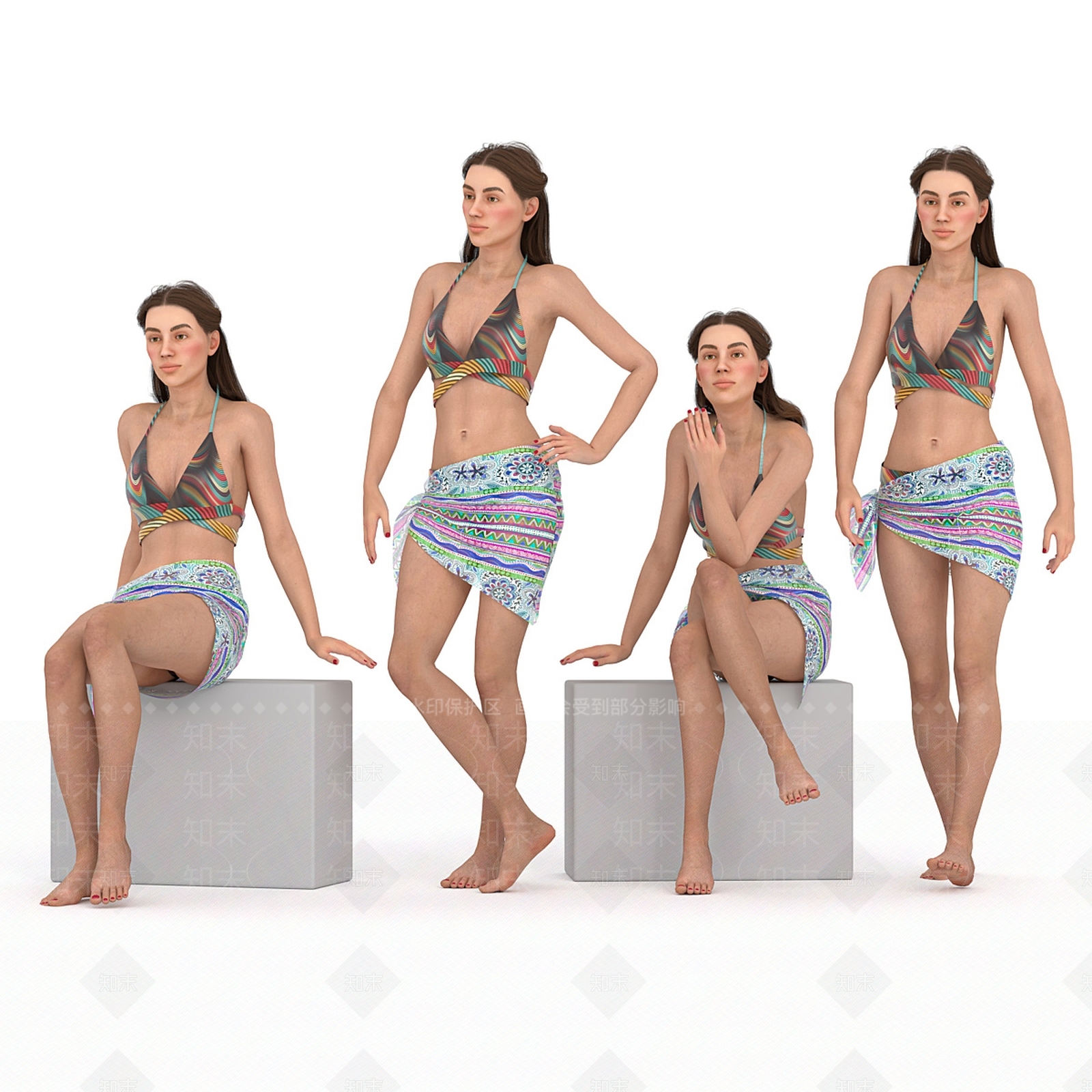 女人3D模型下载【ID:1194628430】
