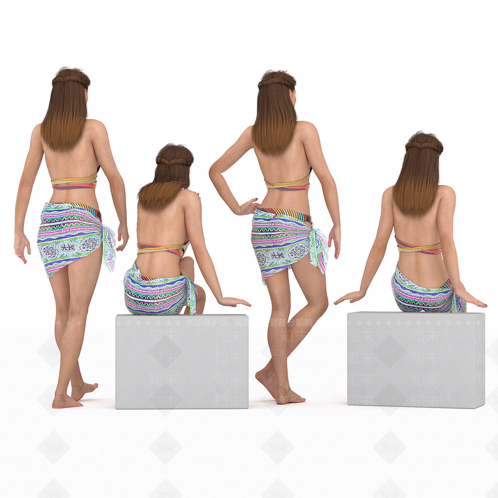 女人3D模型下载【ID:1194628430】