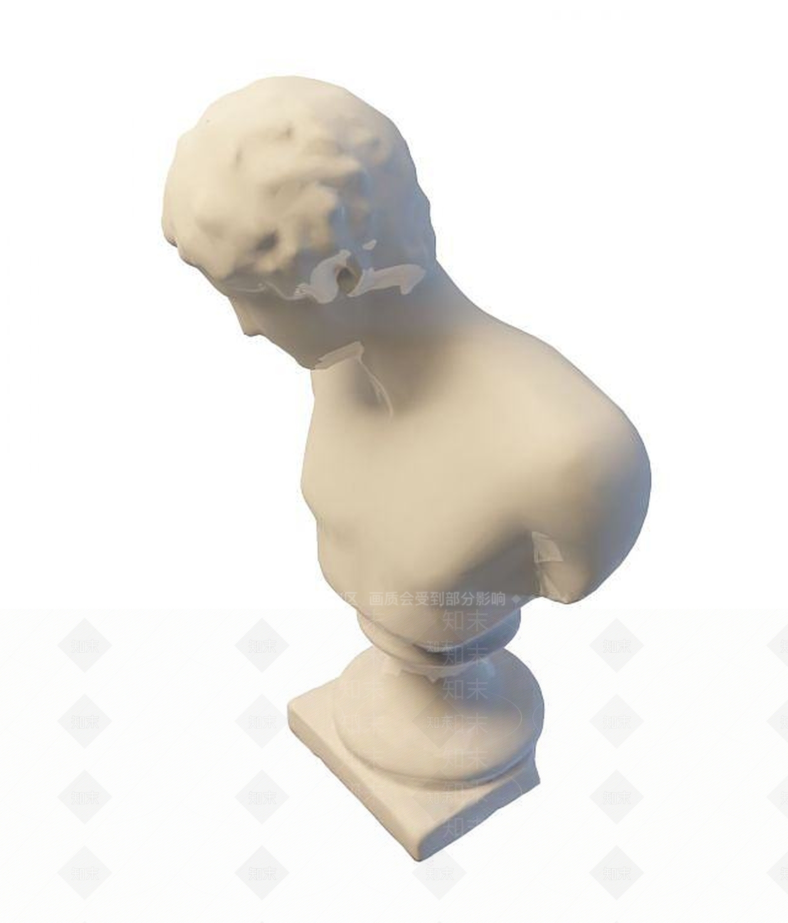 人物头像雕塑3D模型下载【ID:1194629710】