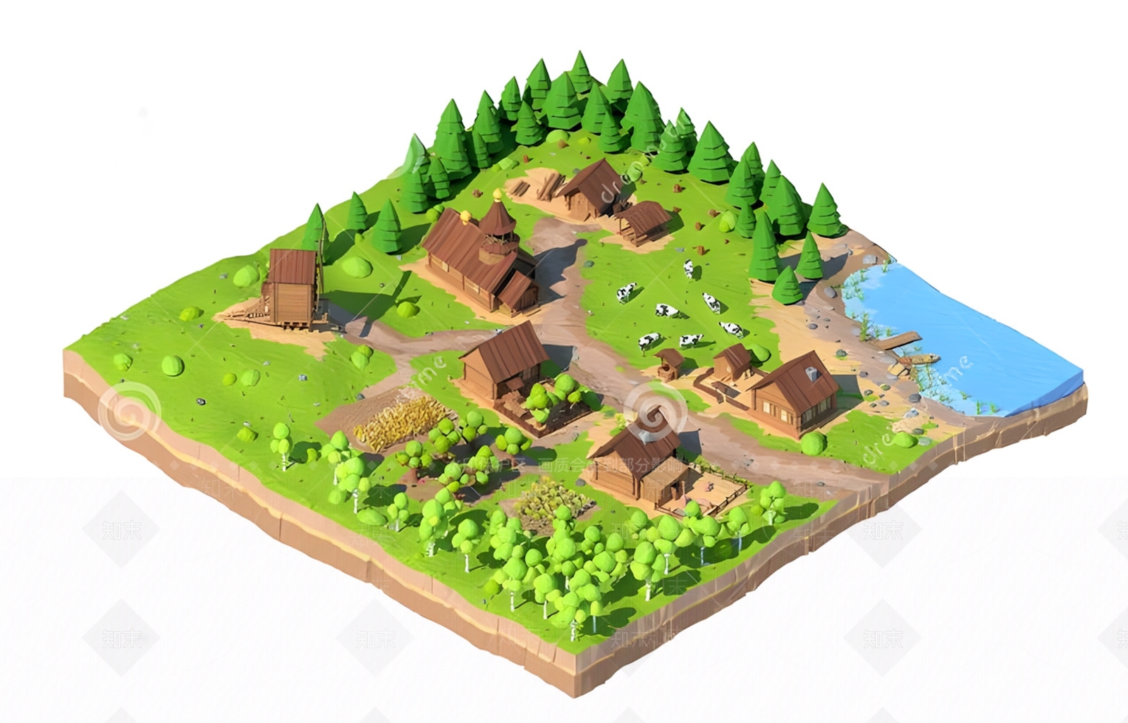 现代其他景观3D模型下载【ID:1194630308】