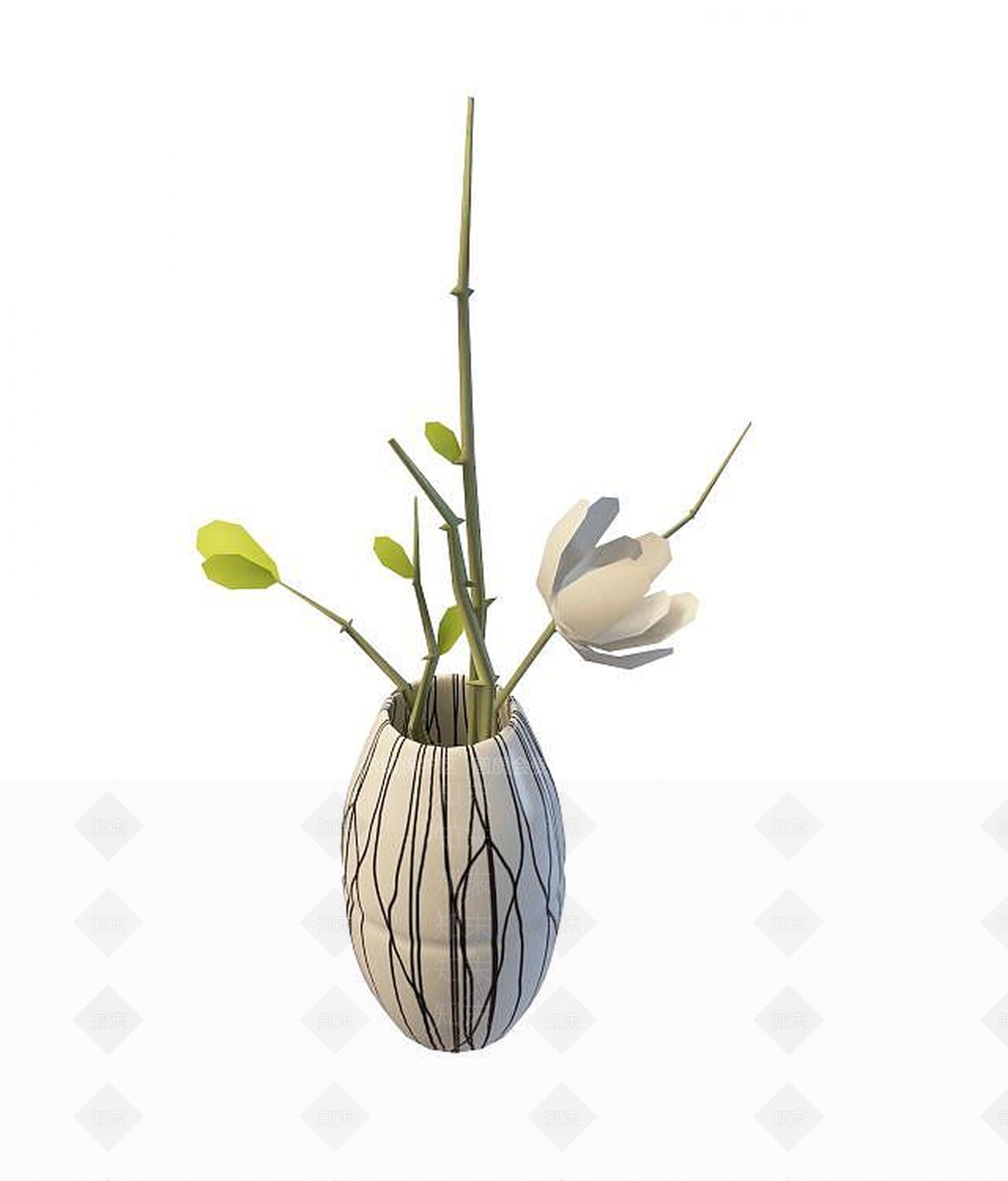 现代花瓶3D模型下载【ID:1194630559】