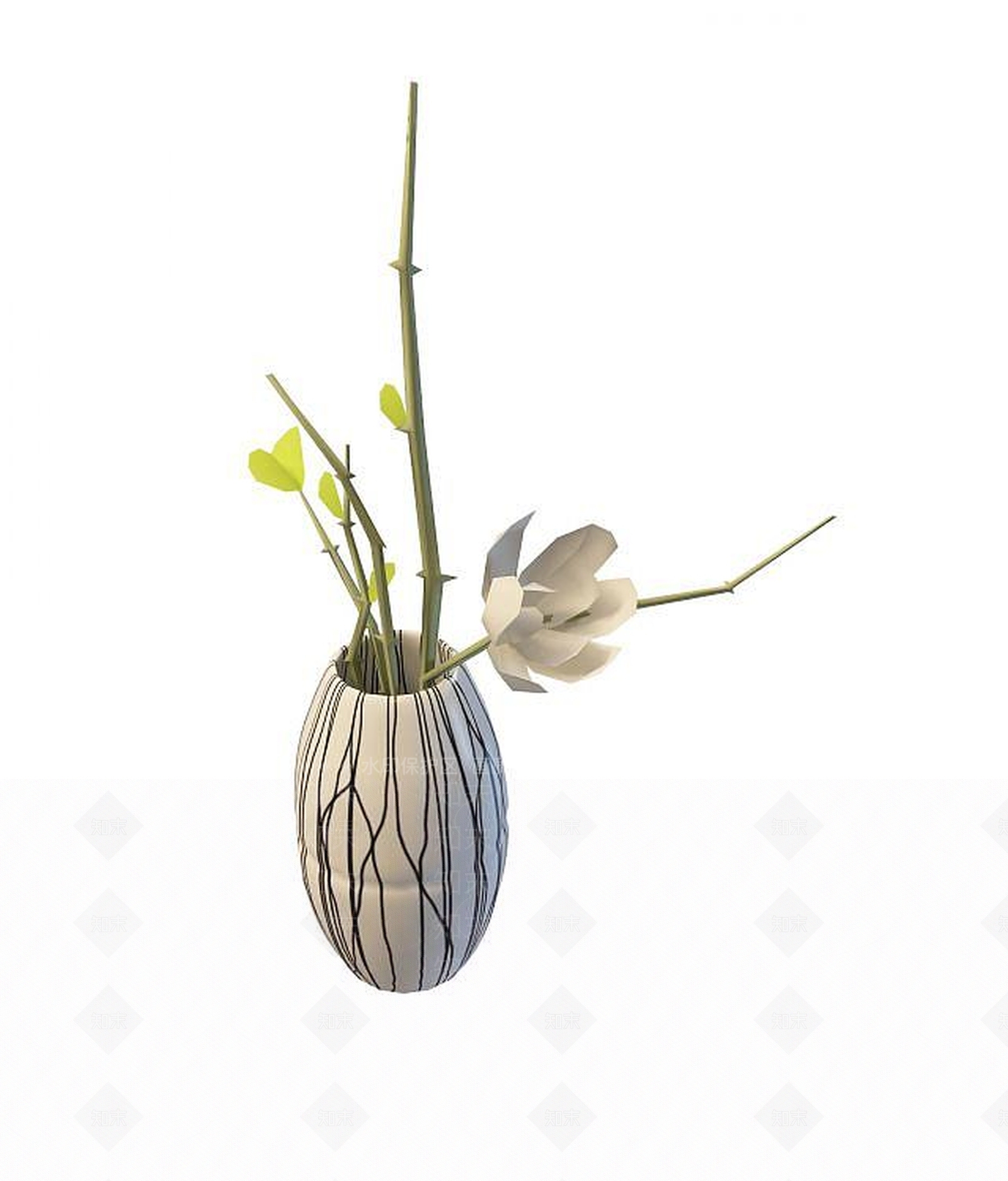 现代花瓶3D模型下载【ID:1194630559】