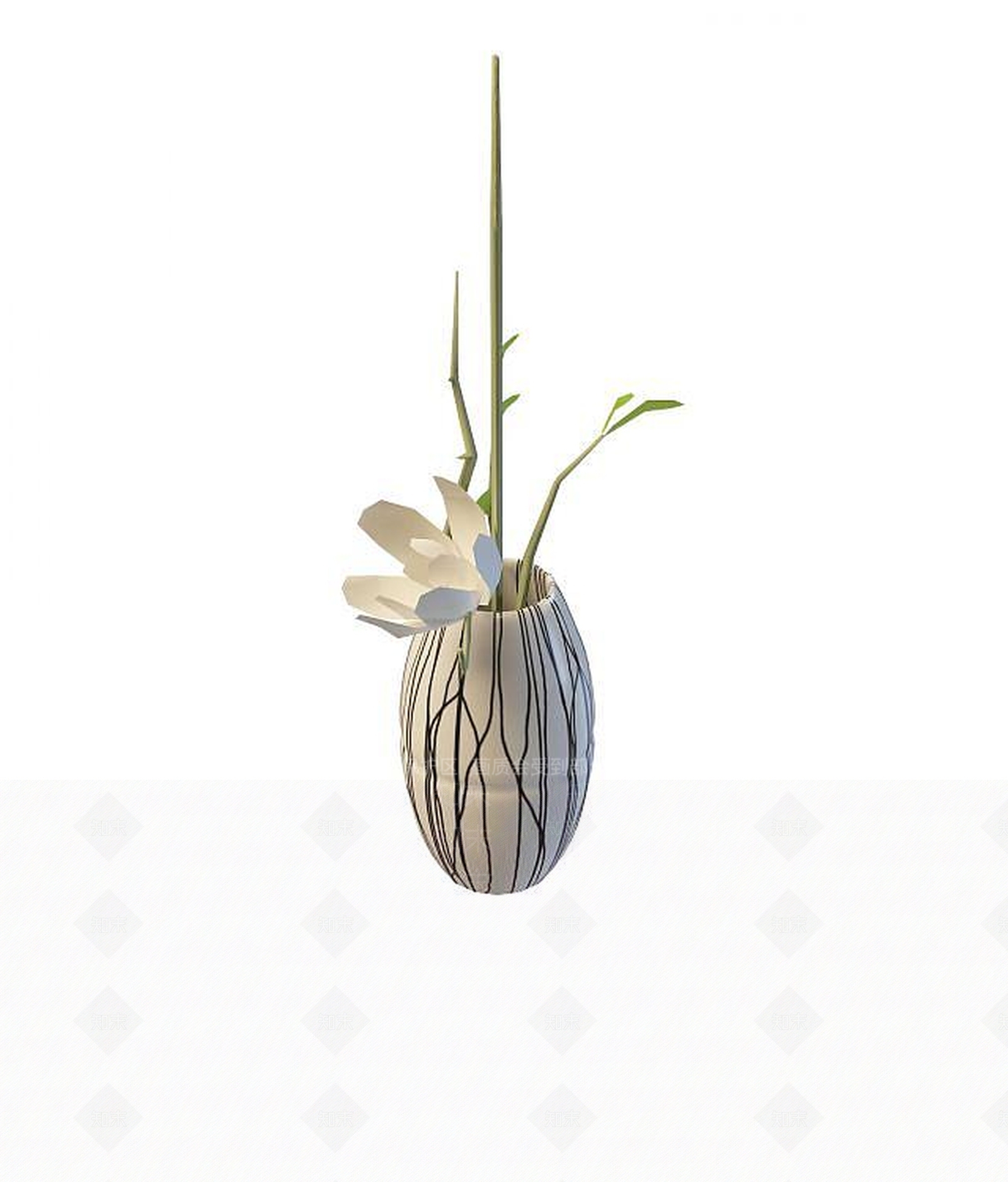 现代花瓶3D模型下载【ID:1194630559】