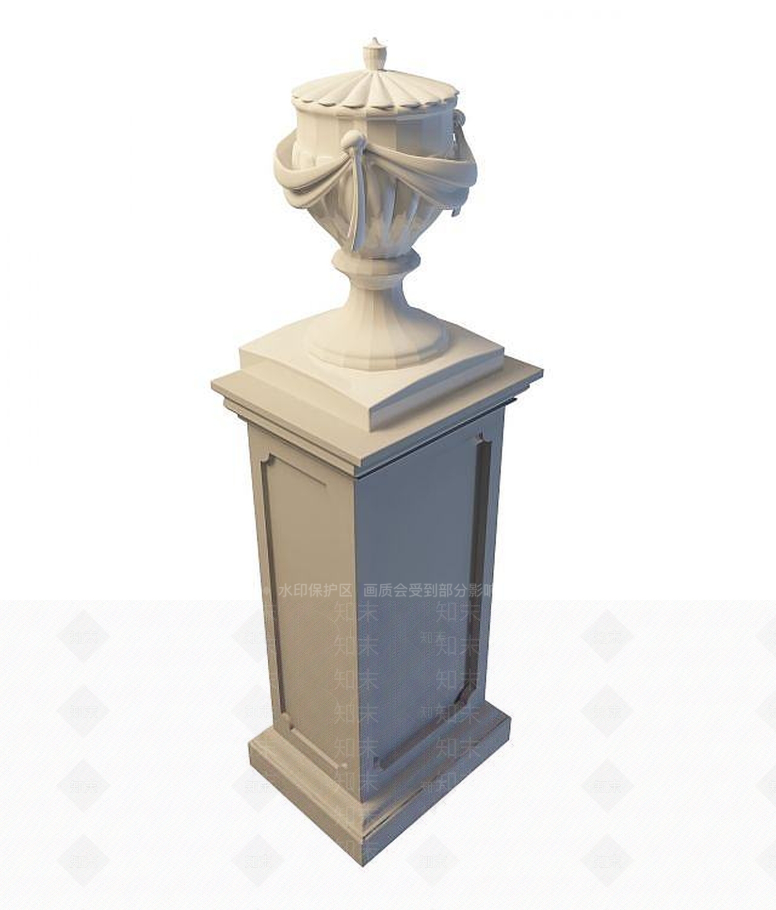 现代柱子3D模型下载【ID:1194631132】