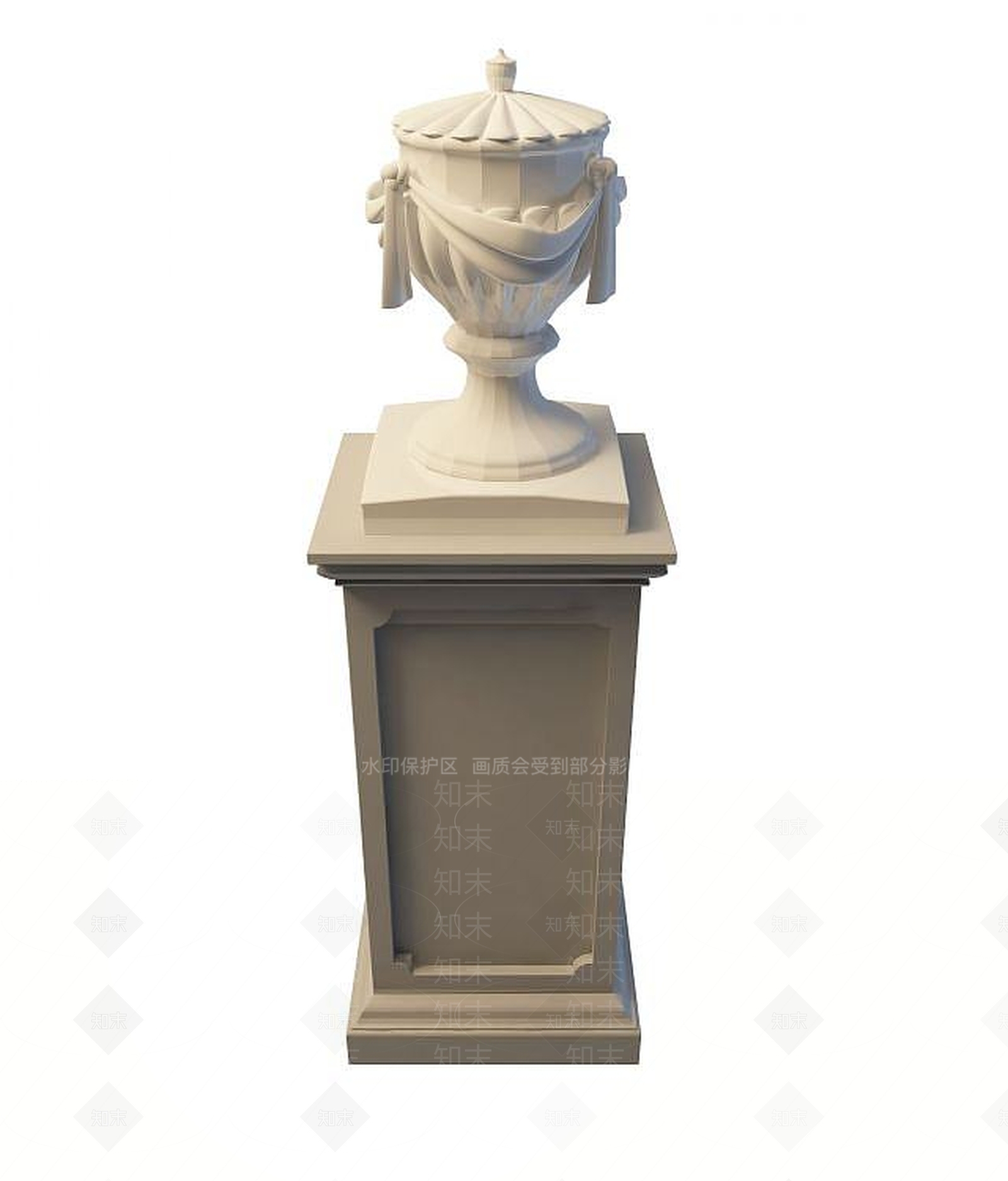 现代柱子3D模型下载【ID:1194631132】