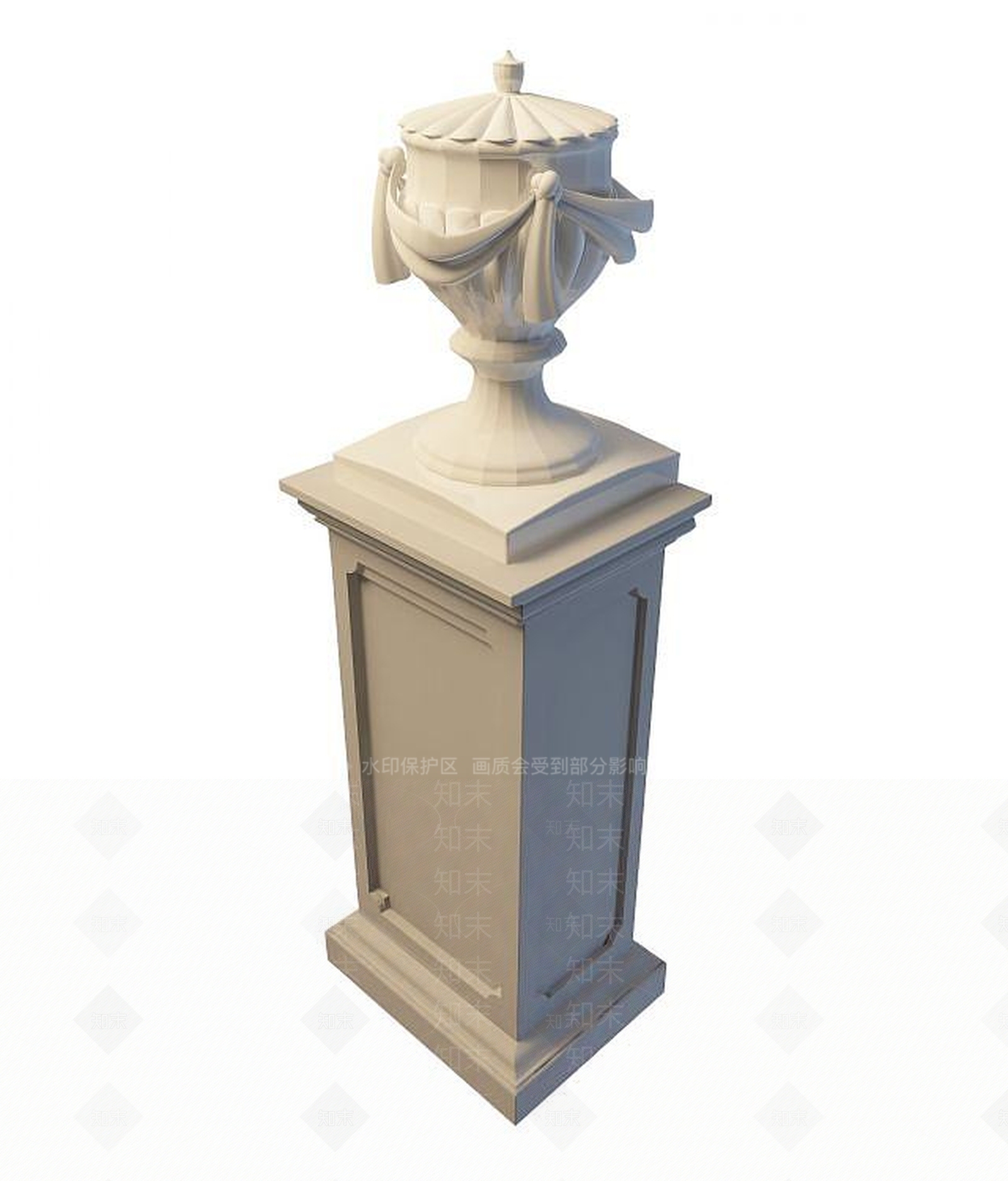 现代柱子3D模型下载【ID:1194631132】