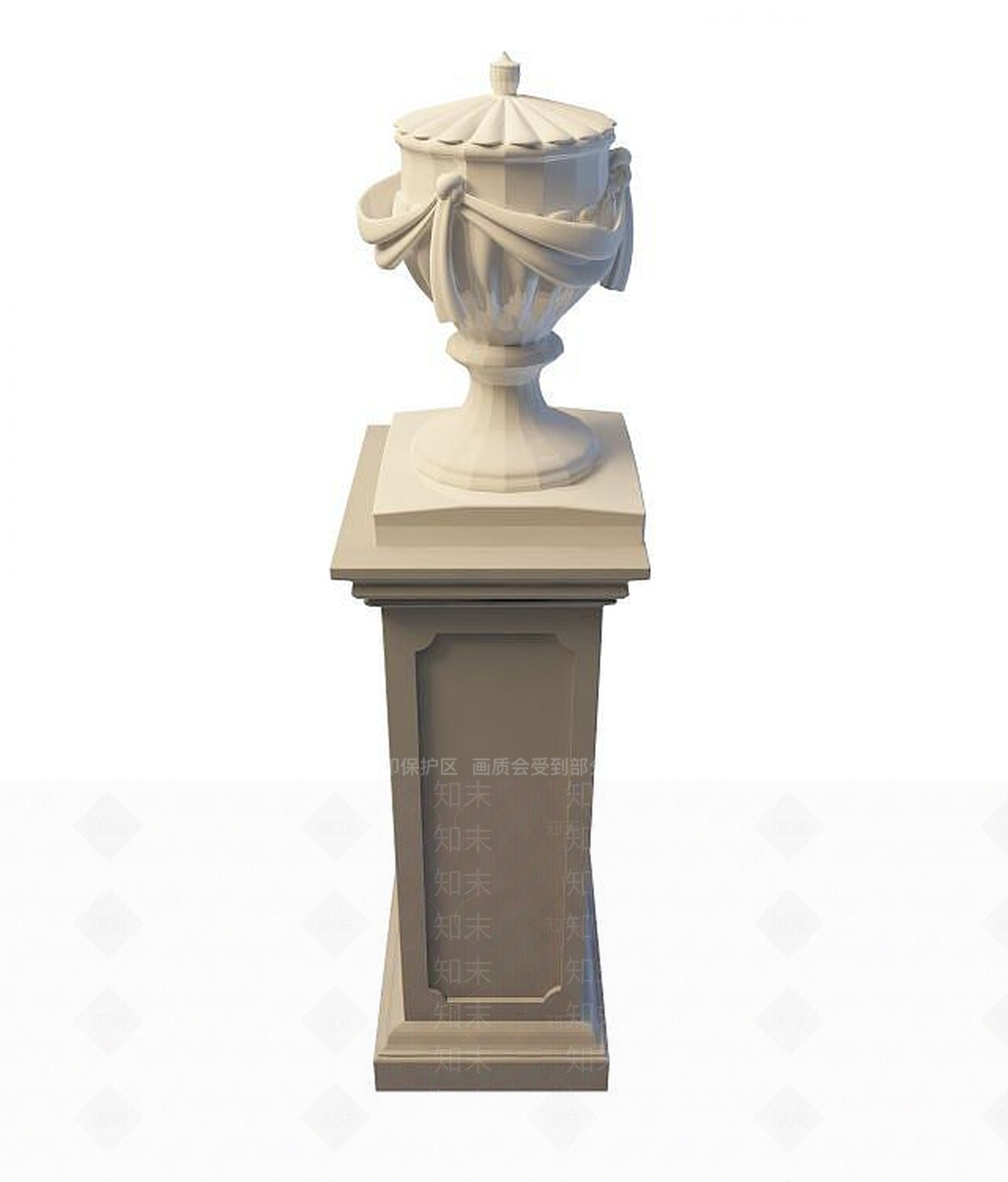 现代柱子3D模型下载【ID:1194631132】
