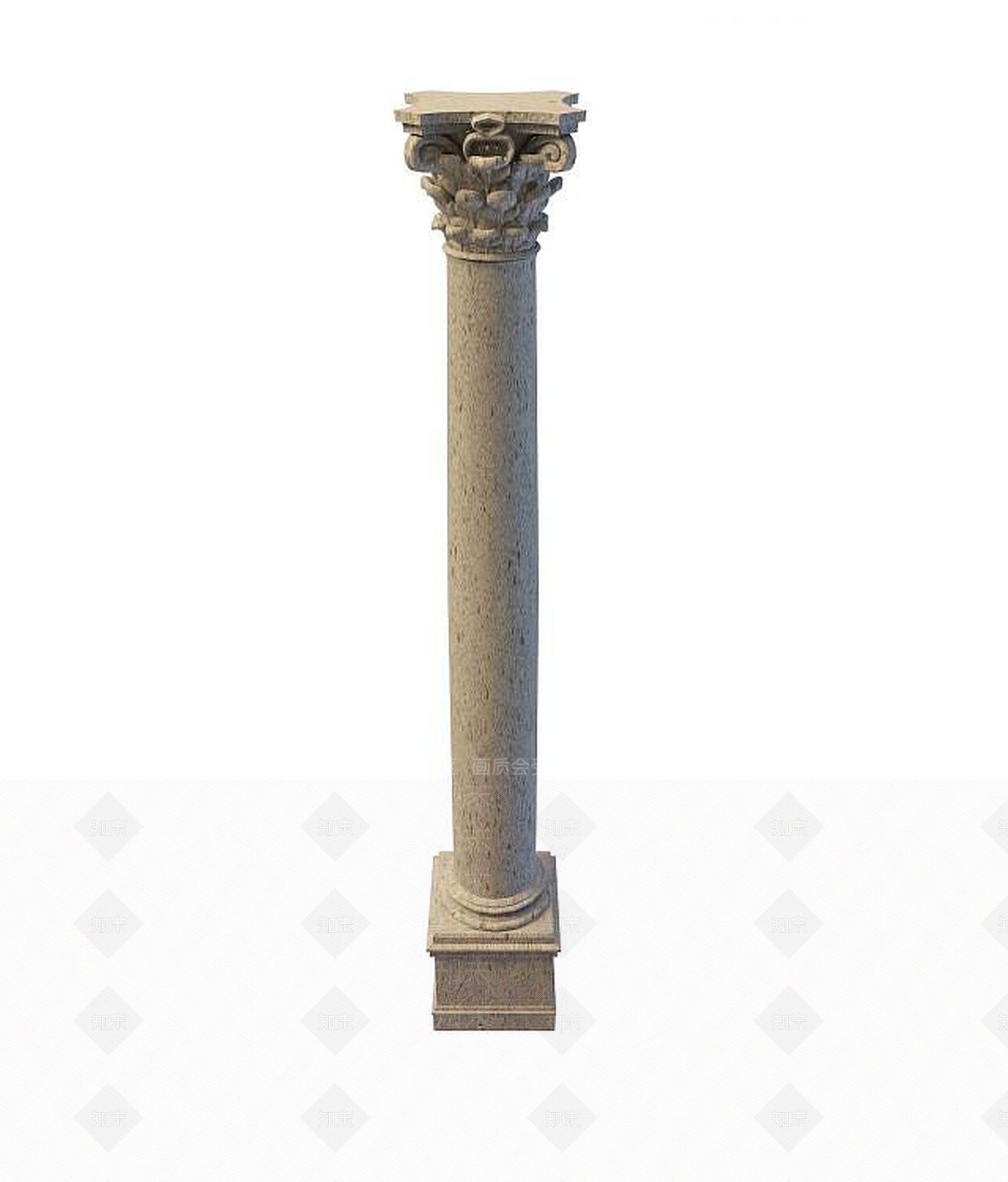 现代柱子3D模型下载【ID:1194631306】