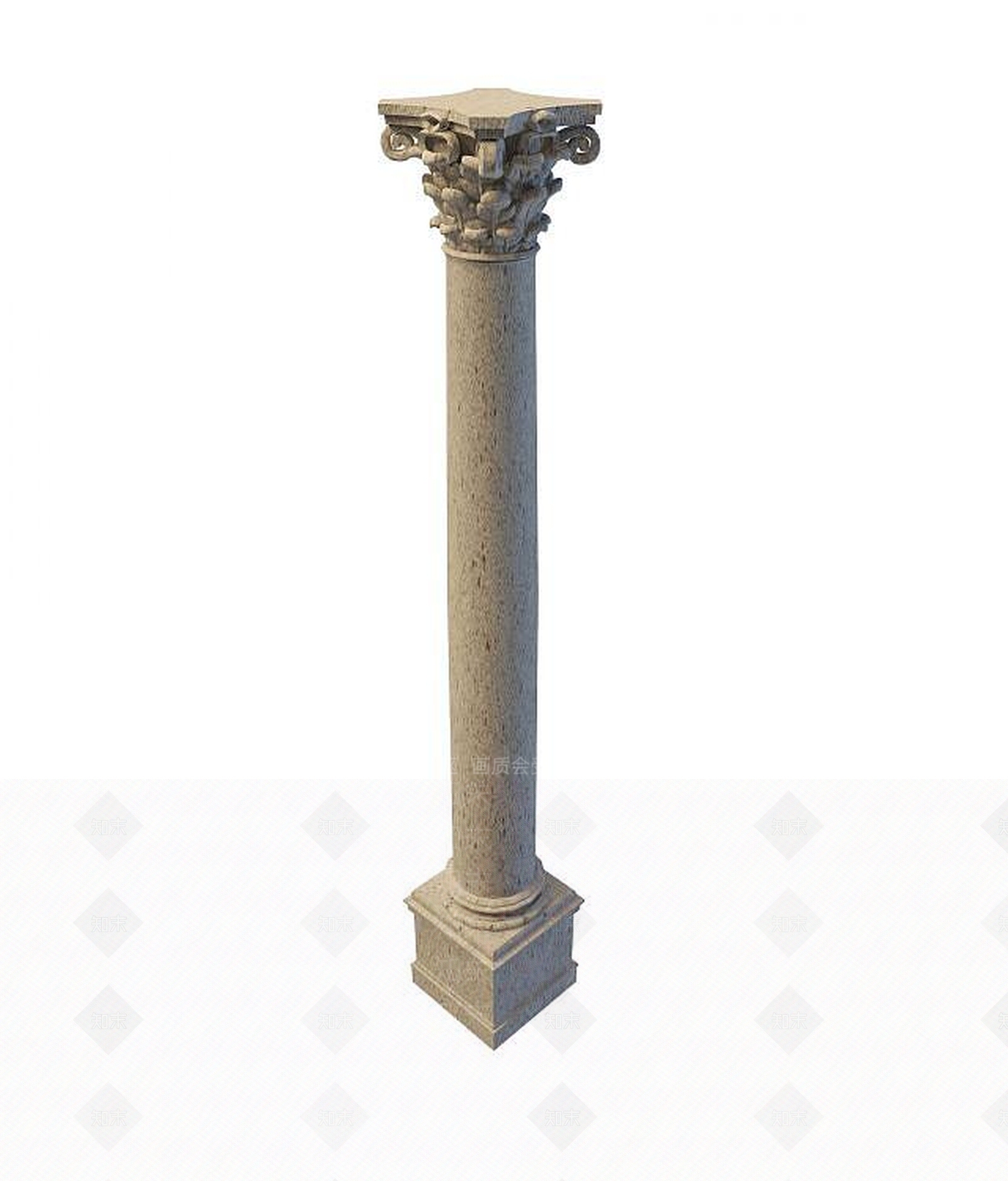 现代柱子3D模型下载【ID:1194631306】