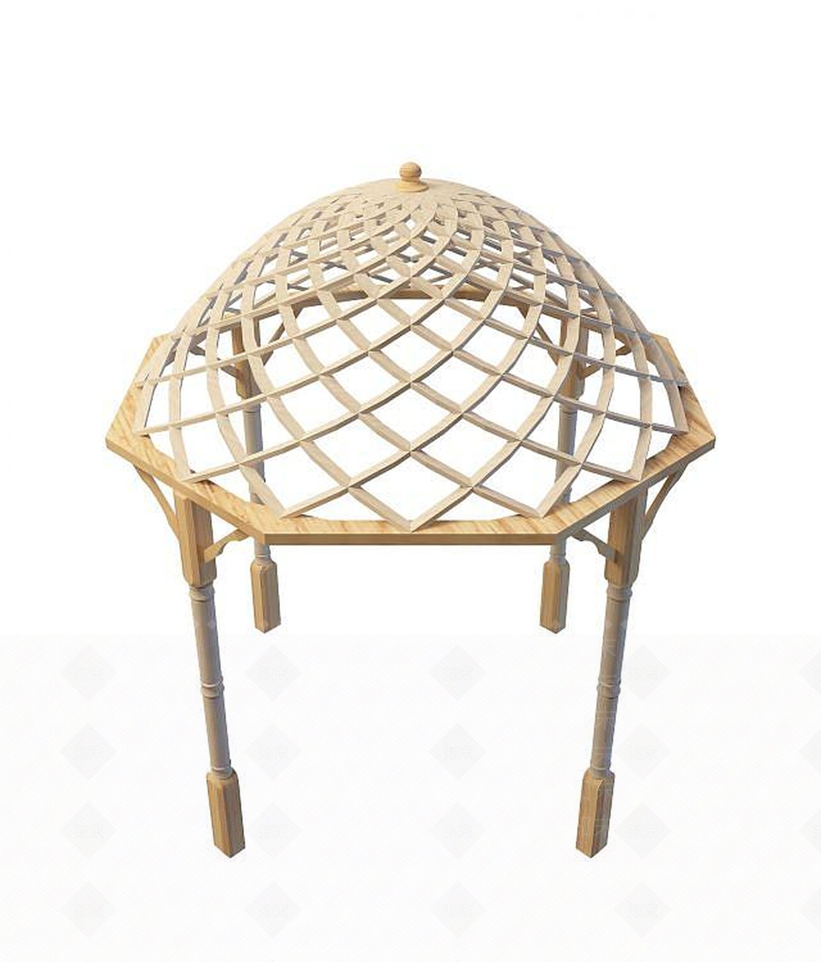 现代凉亭3D模型下载【ID:1194631403】