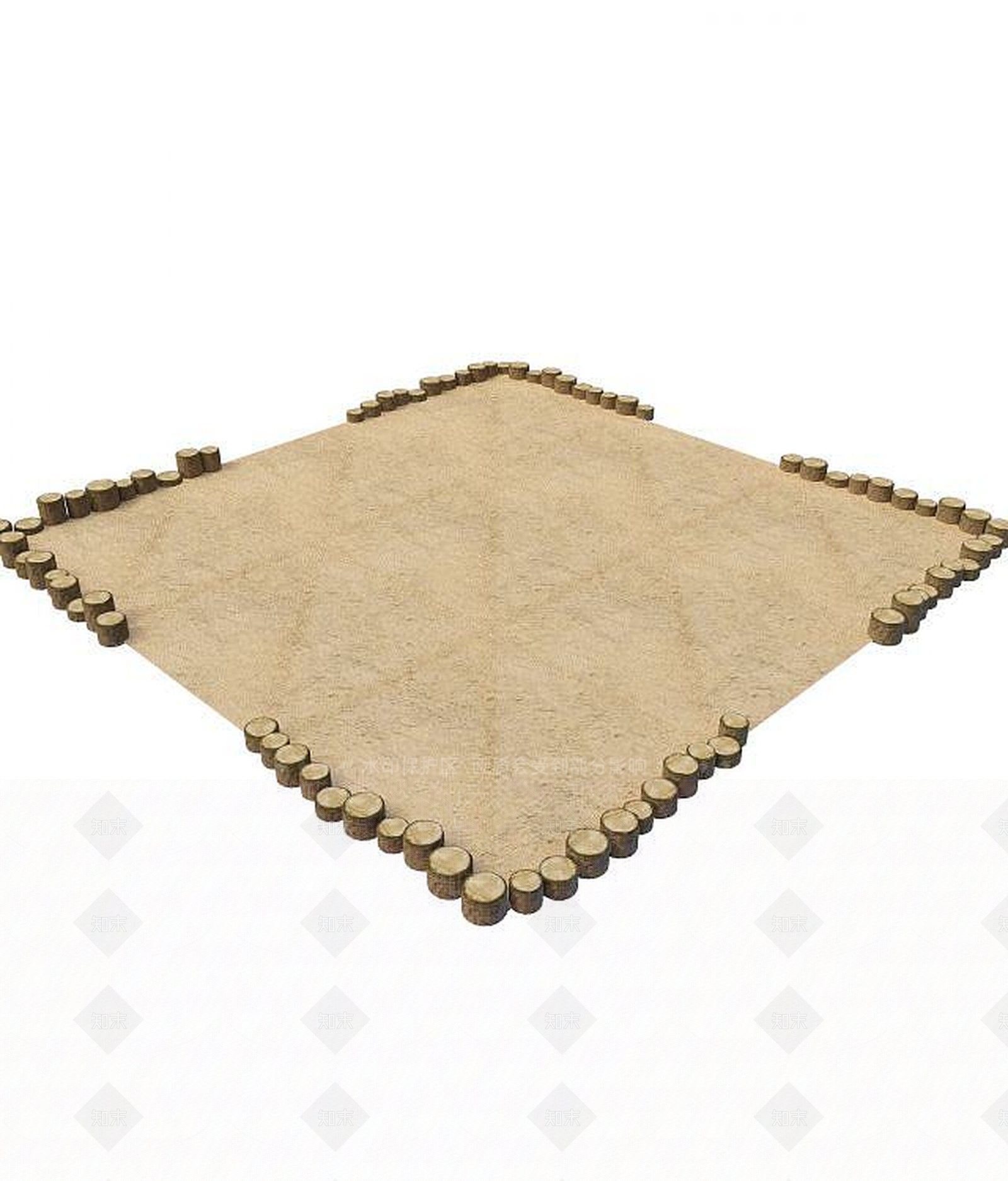 现代园林小品3D模型下载【ID:1194631653】