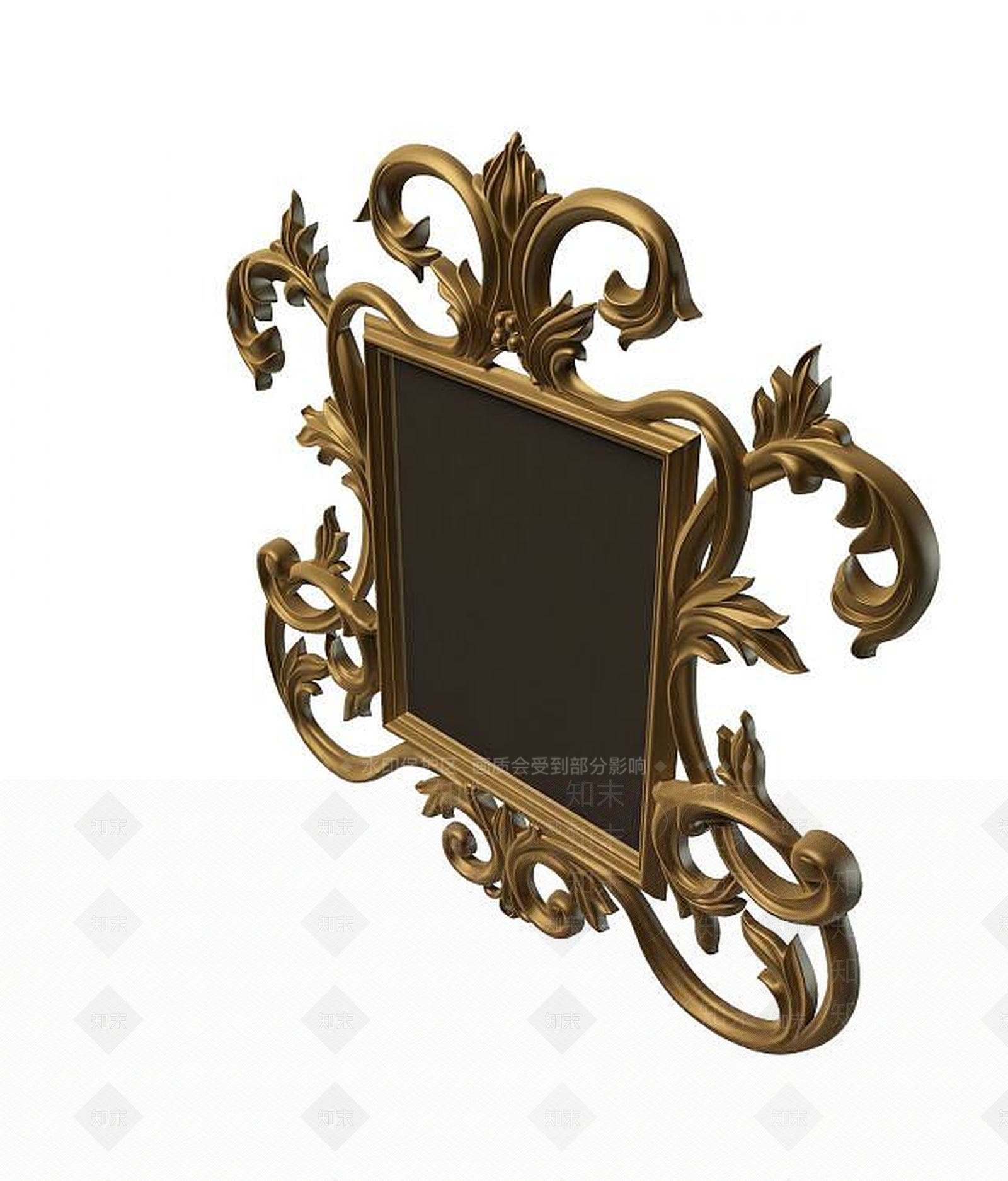欧式古典欧式镜子3D模型下载【ID:1194631767】